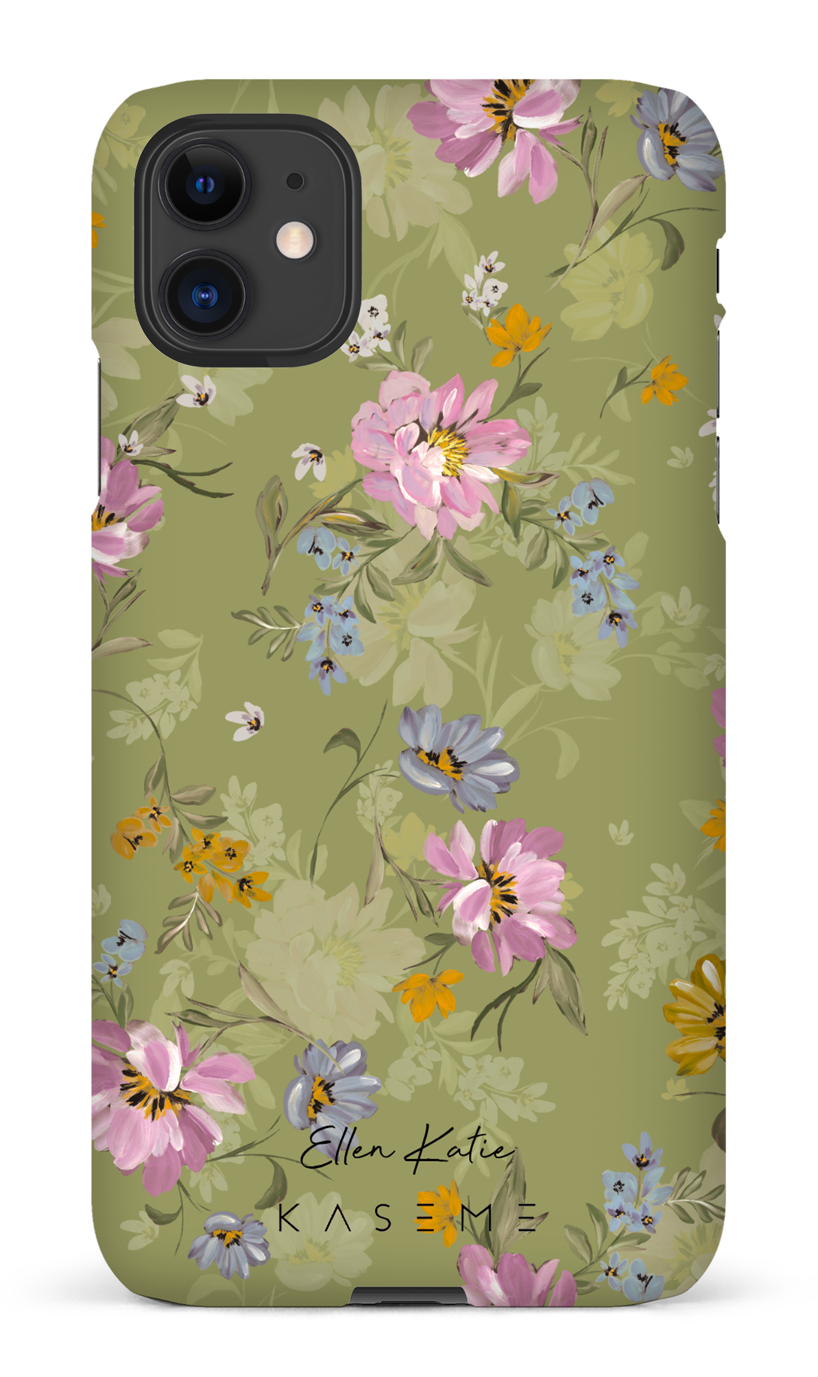 Seasonal Florals Green by Ellenkatie_ - iPhone 11