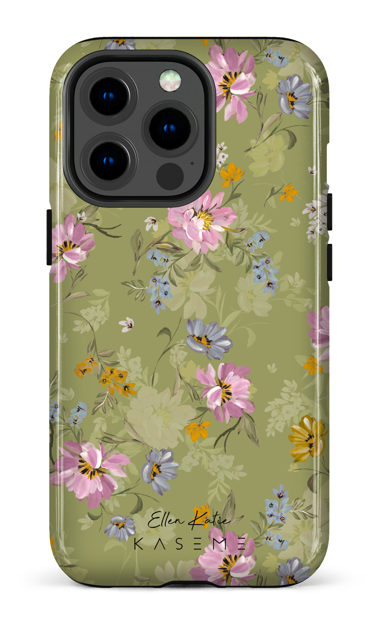 Seasonal Florals Green by Ellenkatie_ - iPhone 13 Pro