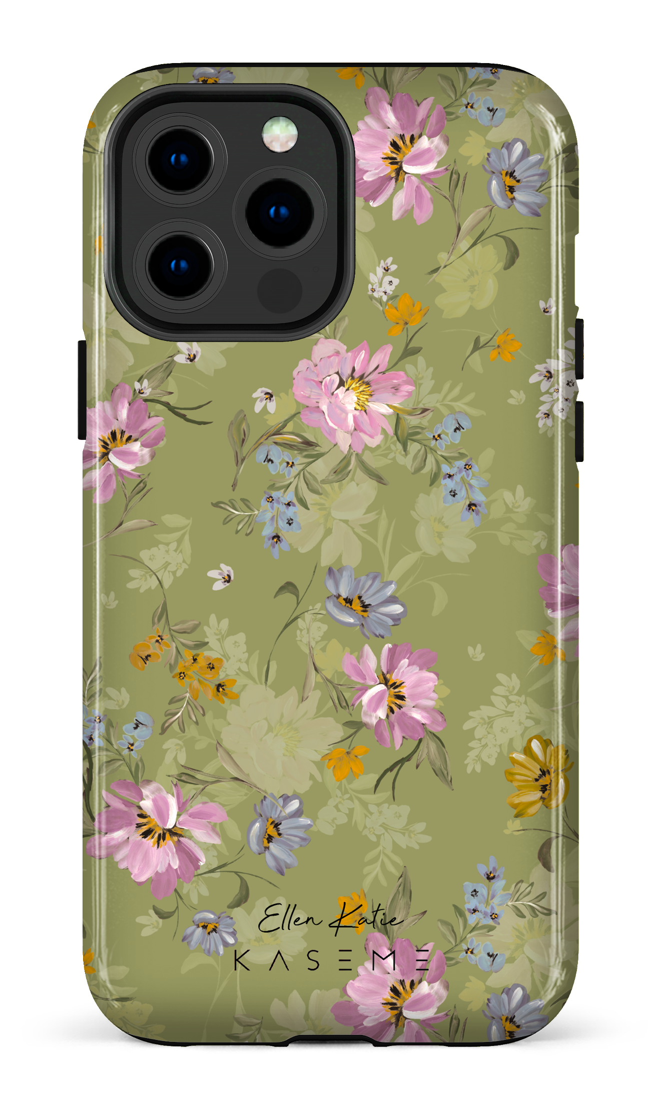 Seasonal Florals Green by Ellenkatie_ - iPhone 13 Pro Max