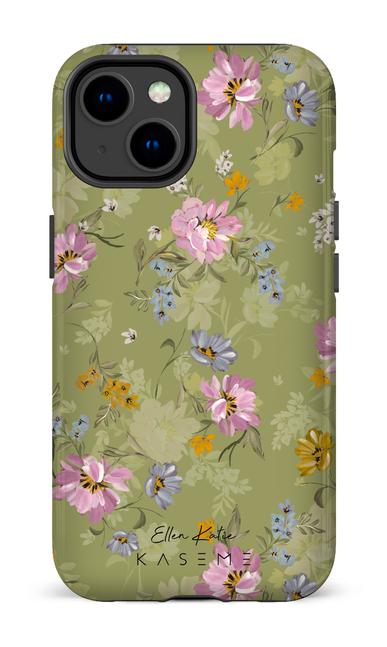 Seasonal Florals Green by Ellenkatie_ - iPhone 14