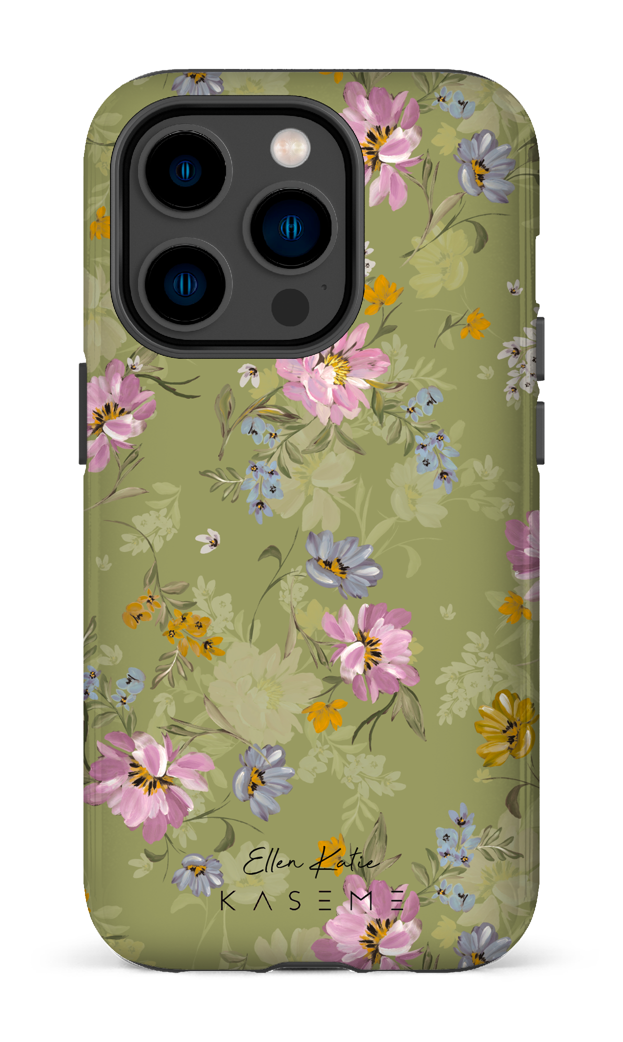 Seasonal Florals Green by Ellenkatie_ - iPhone 14 Pro