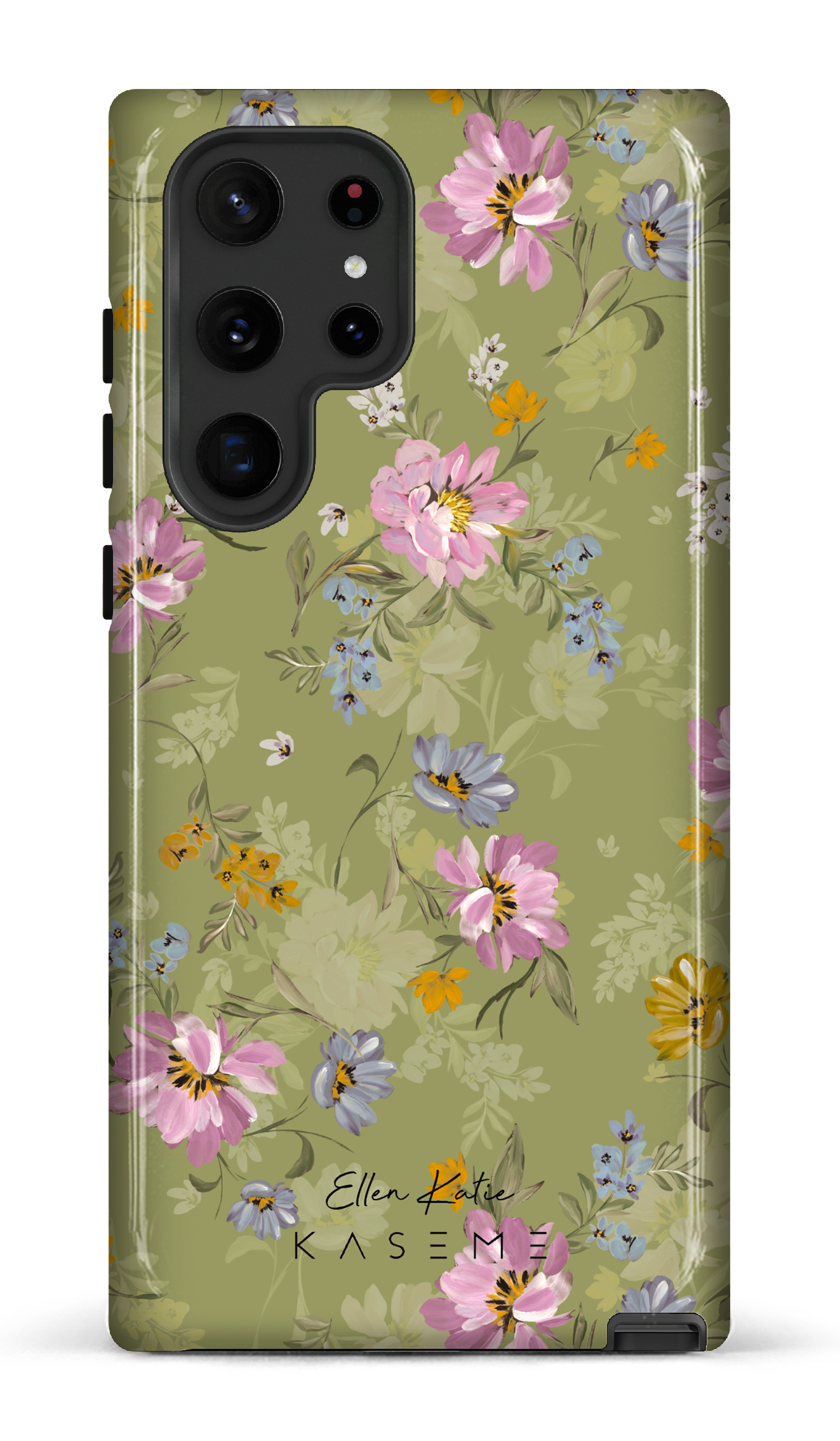 Seasonal Florals Green by Ellenkatie_ - Galaxy S22 Ultra