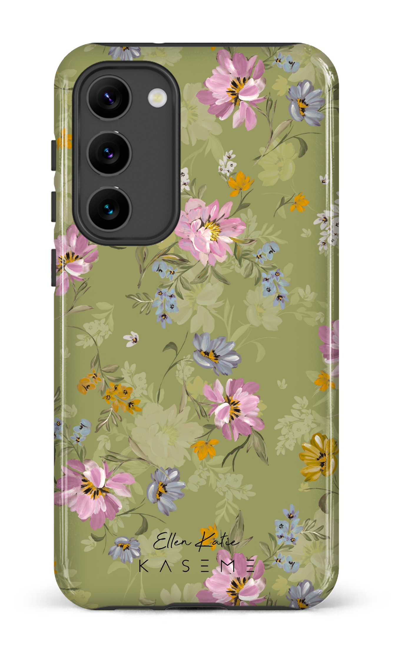 Seasonal Florals Green by Ellenkatie_ - Galaxy S23 Plus