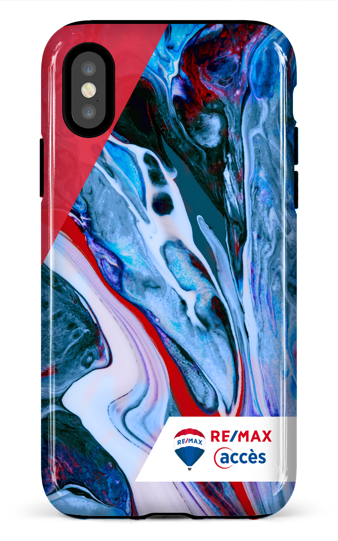Peinture marbrée claire - iPhone X/Xs