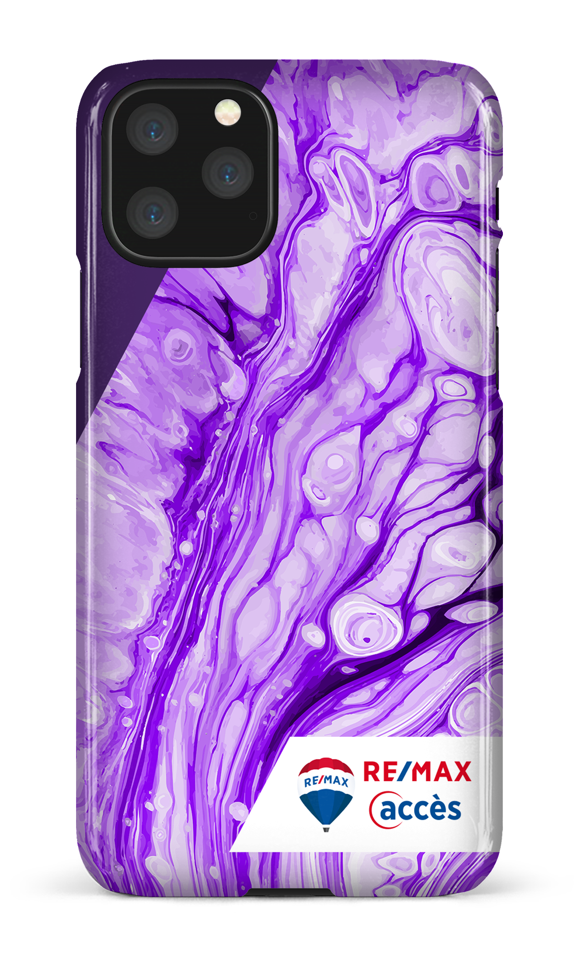 Peinture marbrée claire violette - iPhone 11 Pro