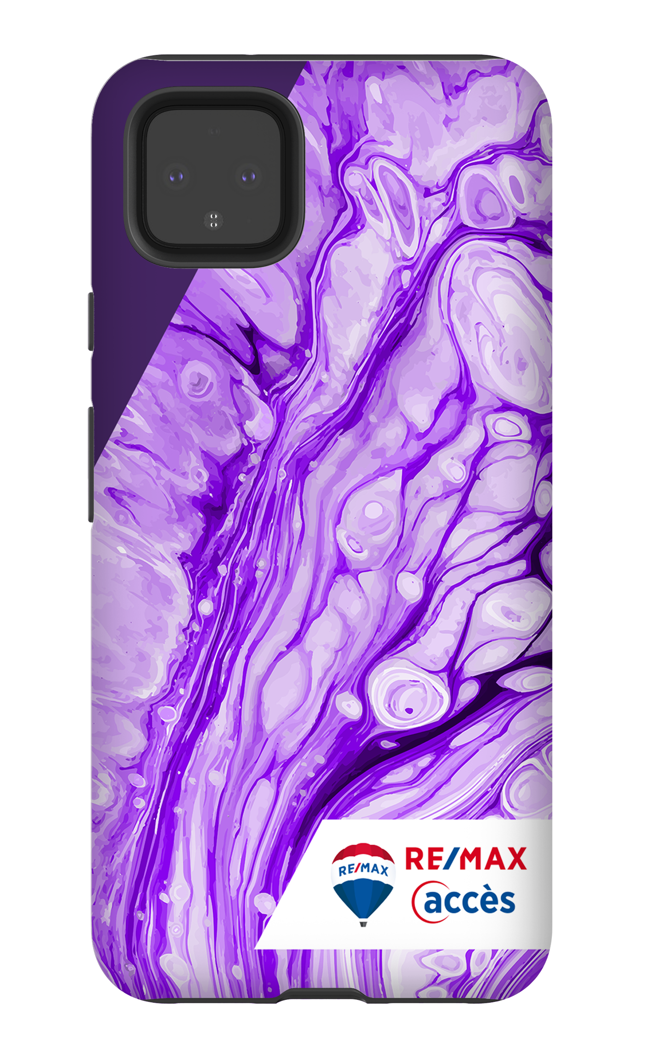 Peinture marbrée claire violette - Google Pixel 4 XL