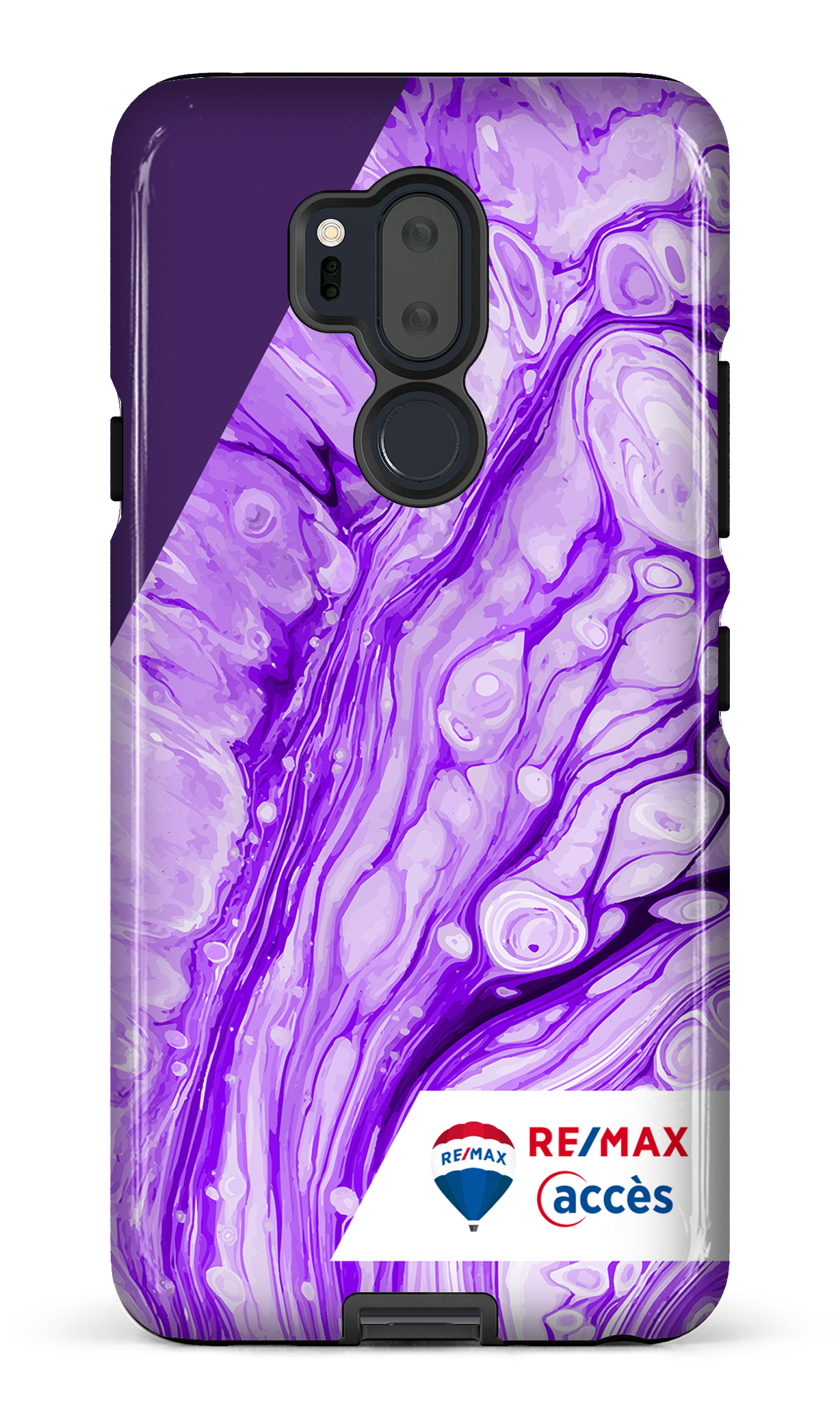 Peinture marbrée claire violette - LG G7