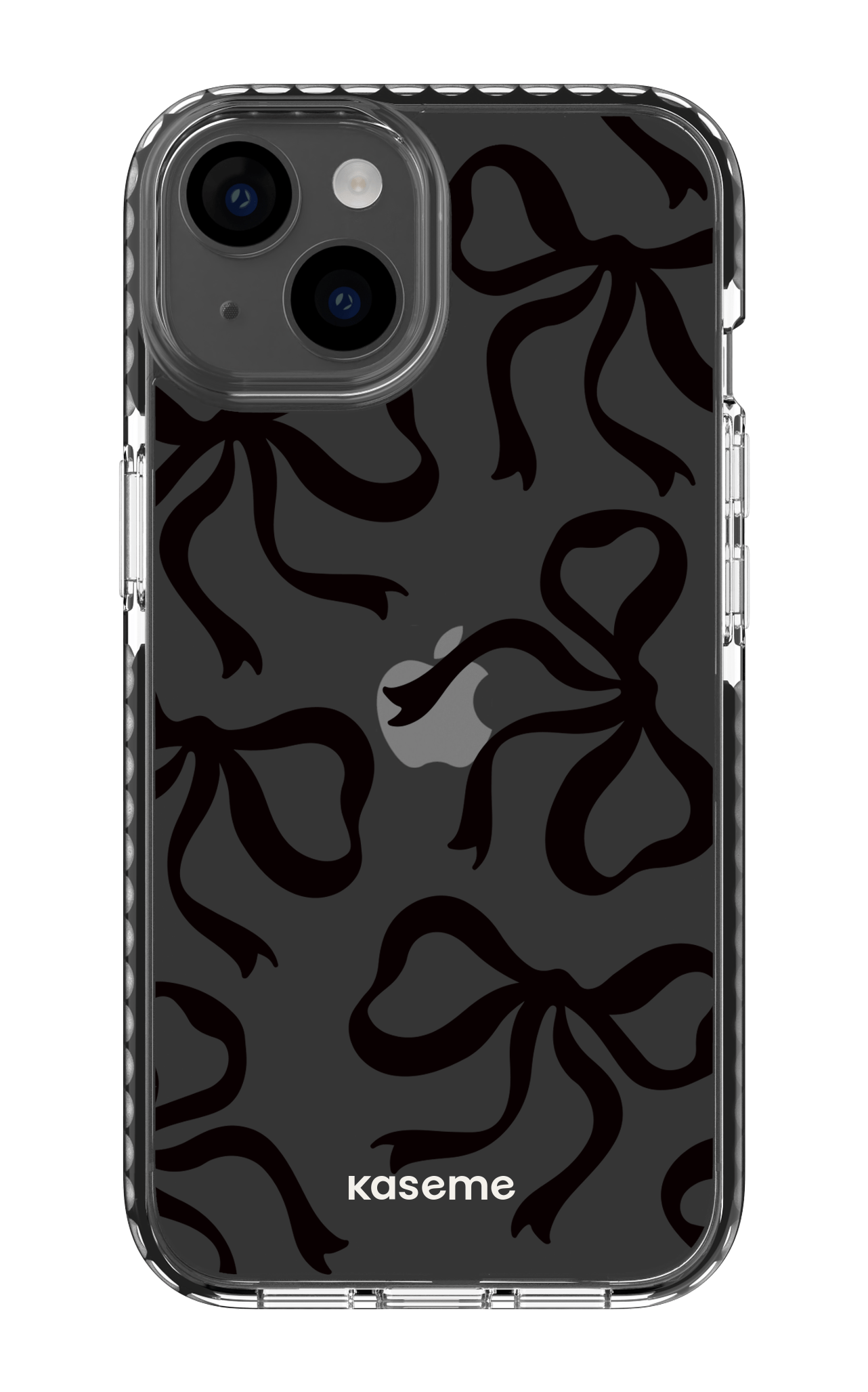 Lace Black Clear Case - iPhone 14