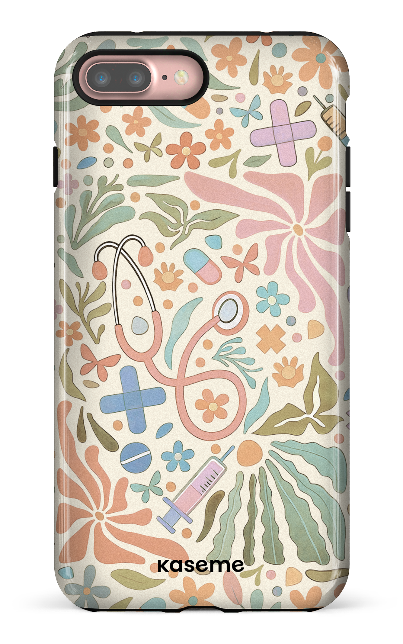 iPhone 7/8 Plus Tough VitaBloom Beige -