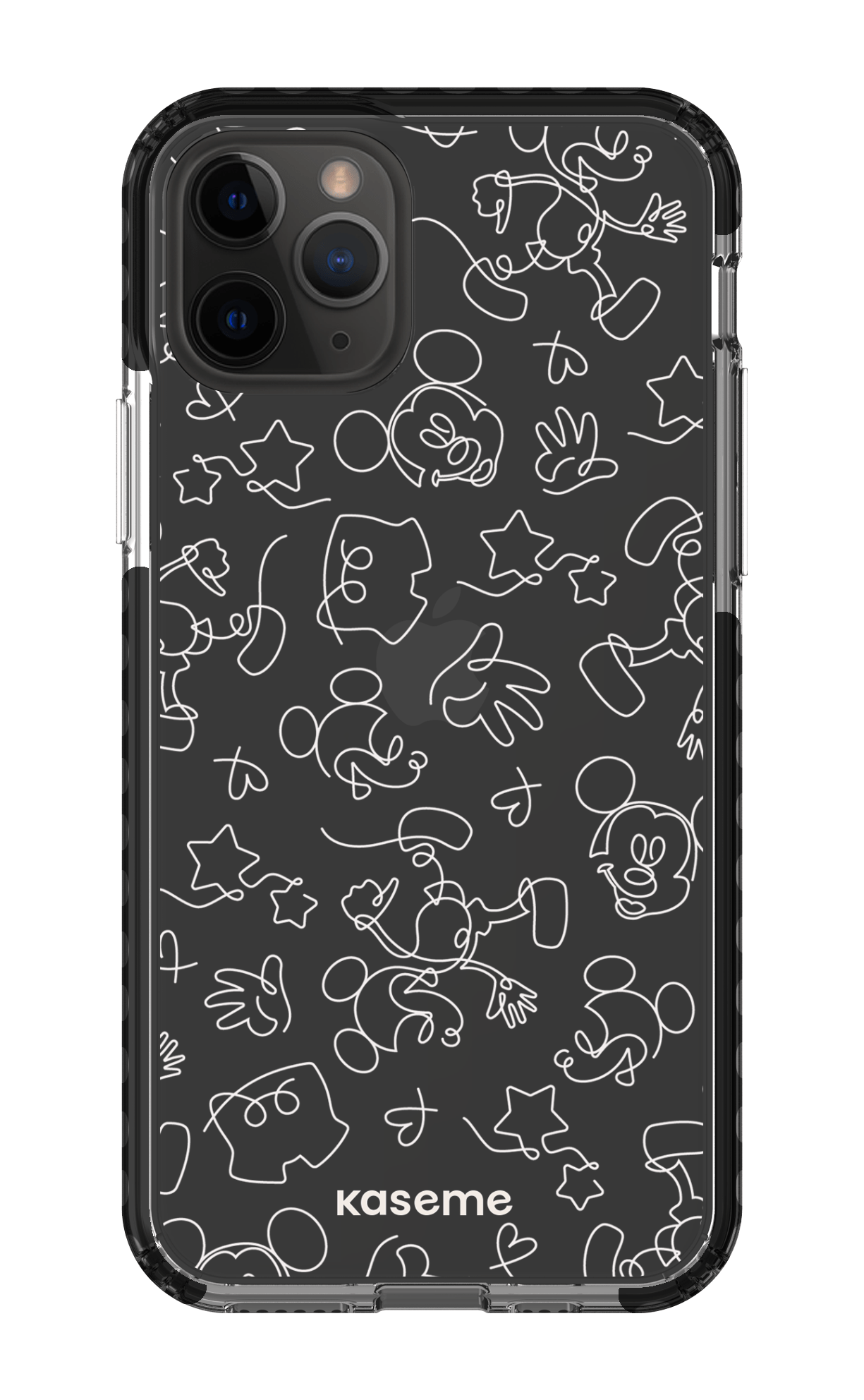 Doodle Clear Case - iPhone 11 Pro Clear Case - Black