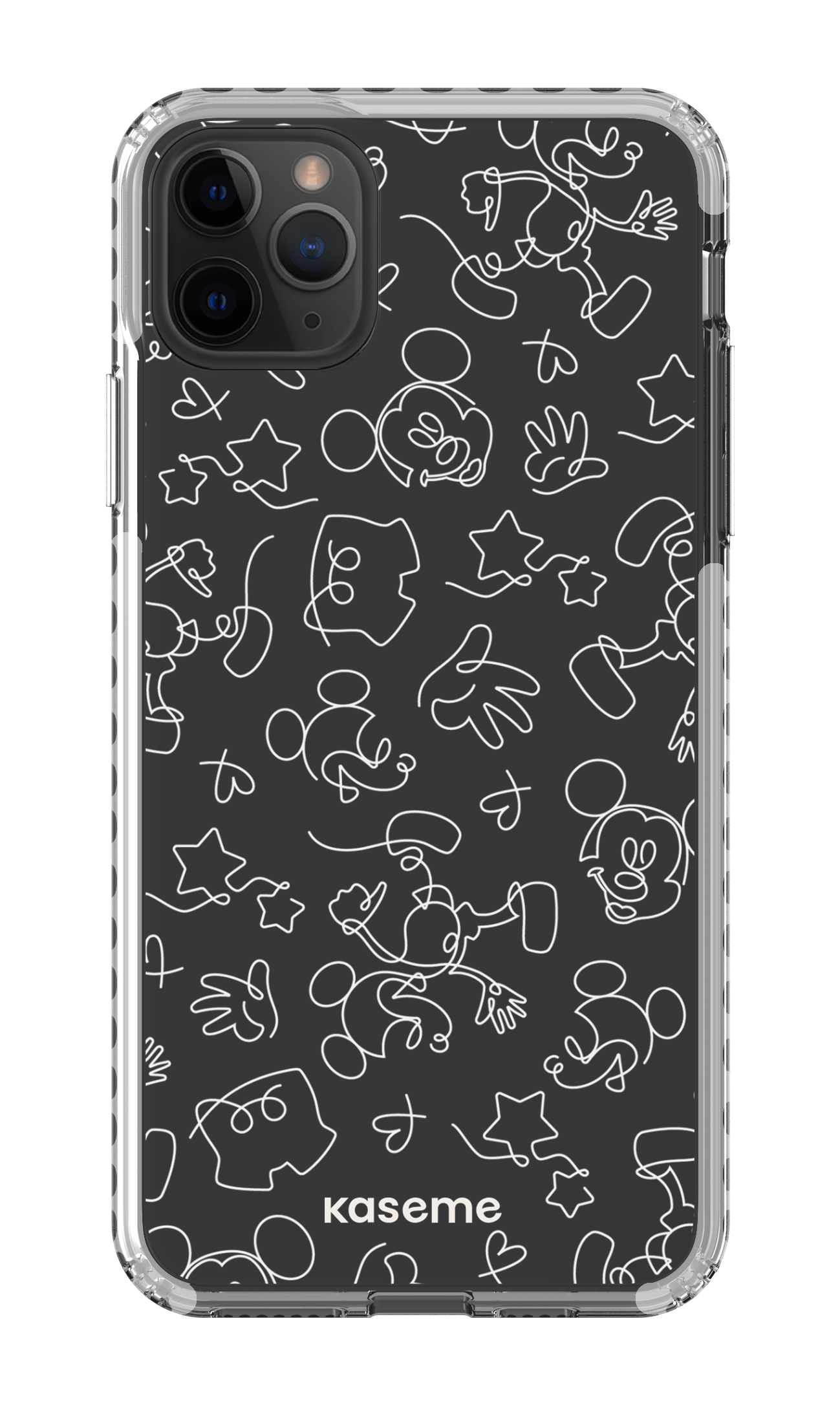 Doodle Clear Case - iPhone 11 Pro Max Clear Case - White