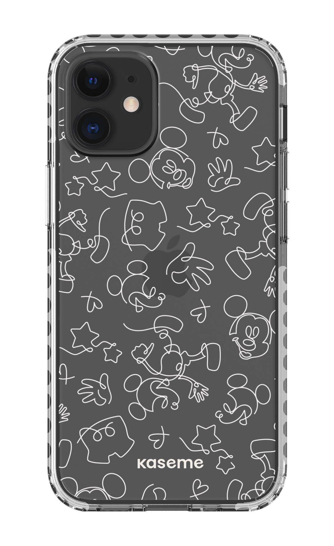 Doodle Clear Case - iPhone 12 Mini Clear Case - White