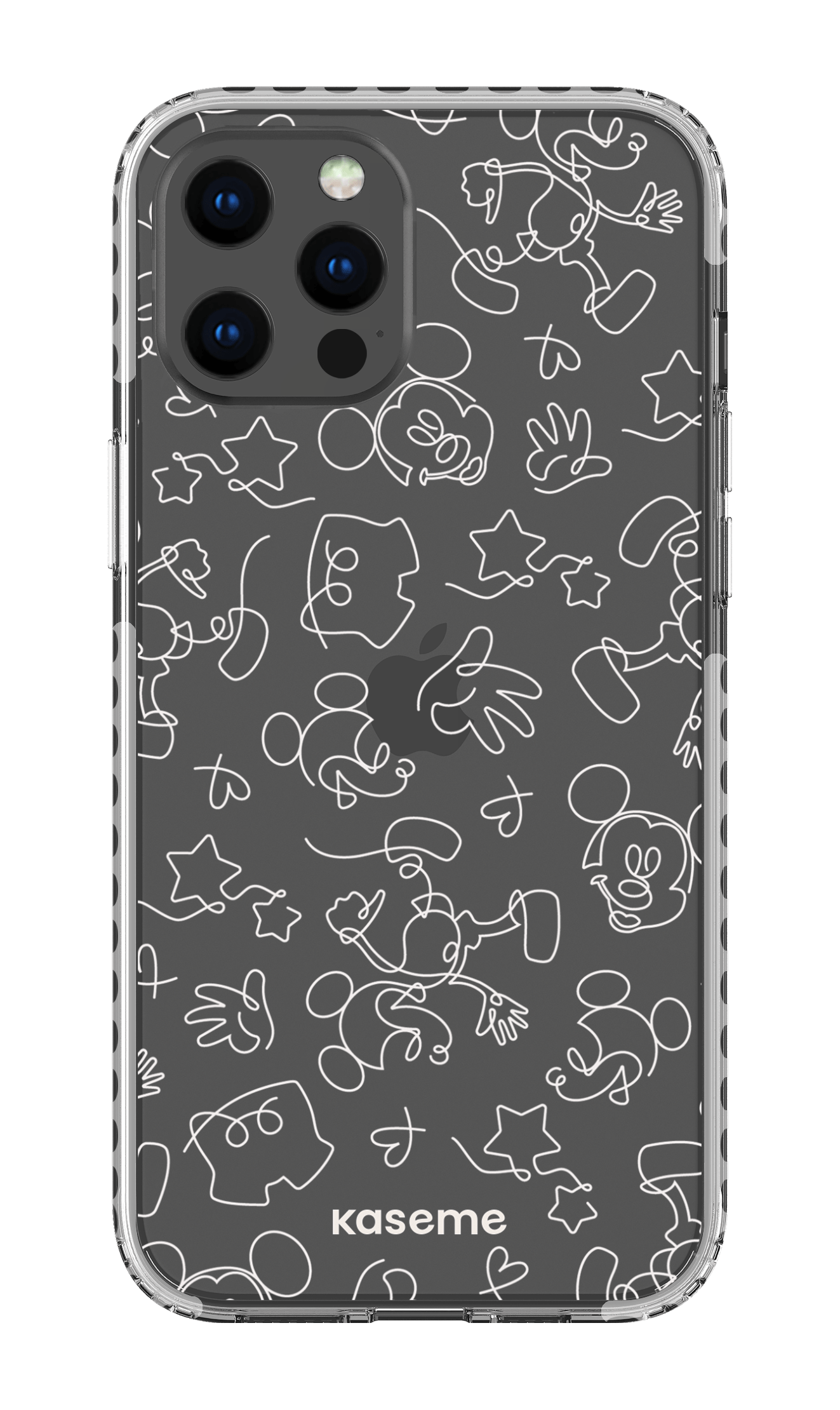 Doodle Clear Case - iPhone 12 Pro Max Clear Case - White