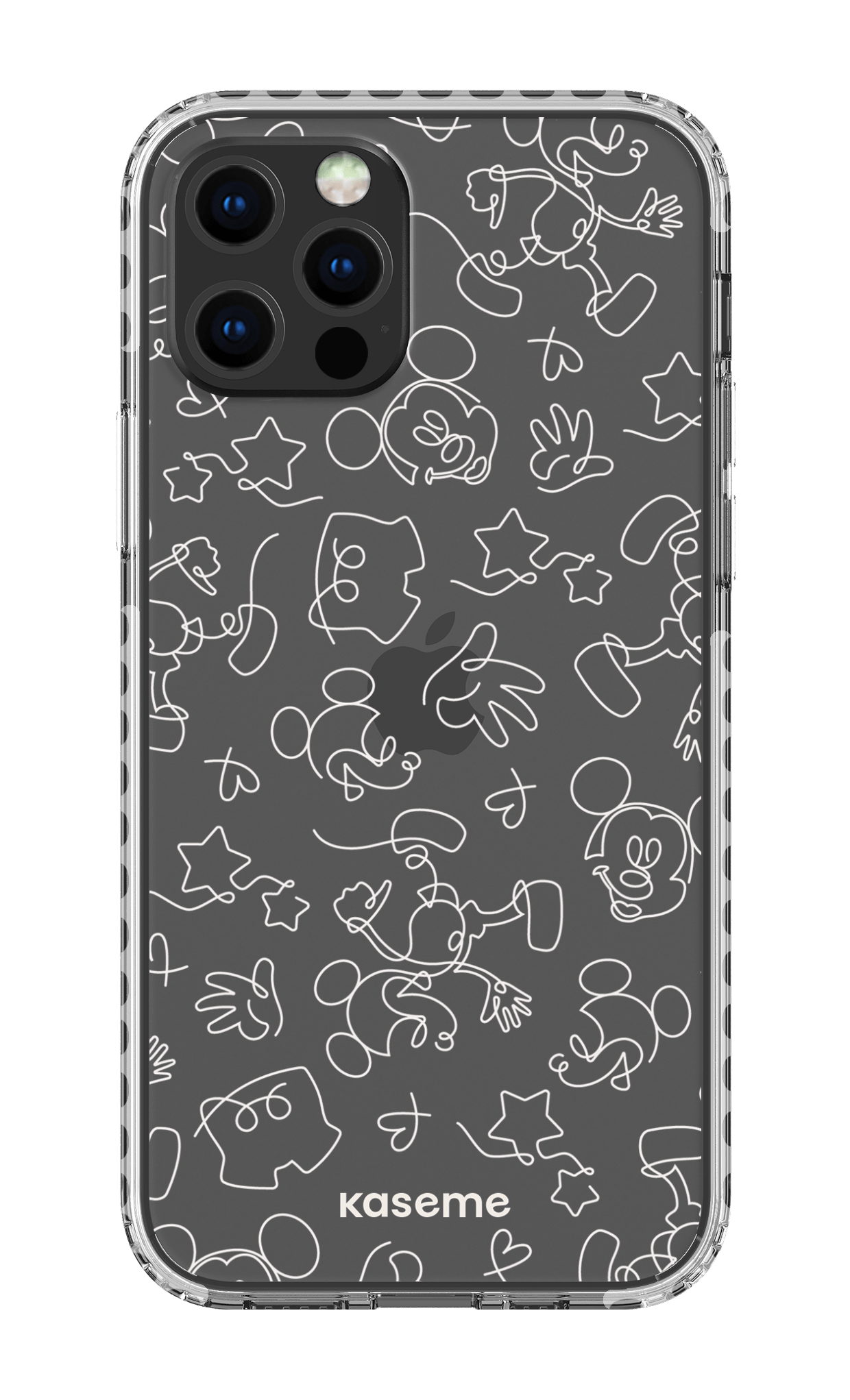 Doodle Clear Case - iPhone 12 pro Clear Case - White