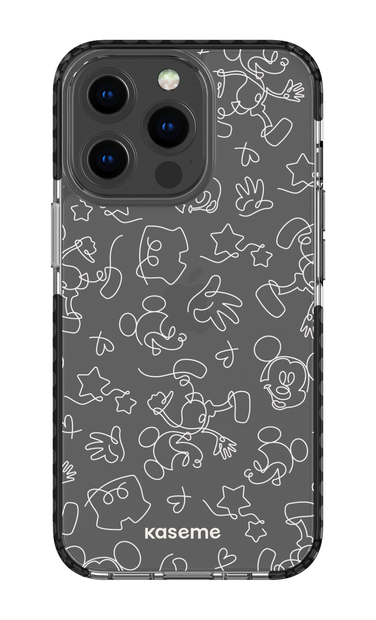 Doodle Clear Case - iPhone 13 Pro Clear Case - Black