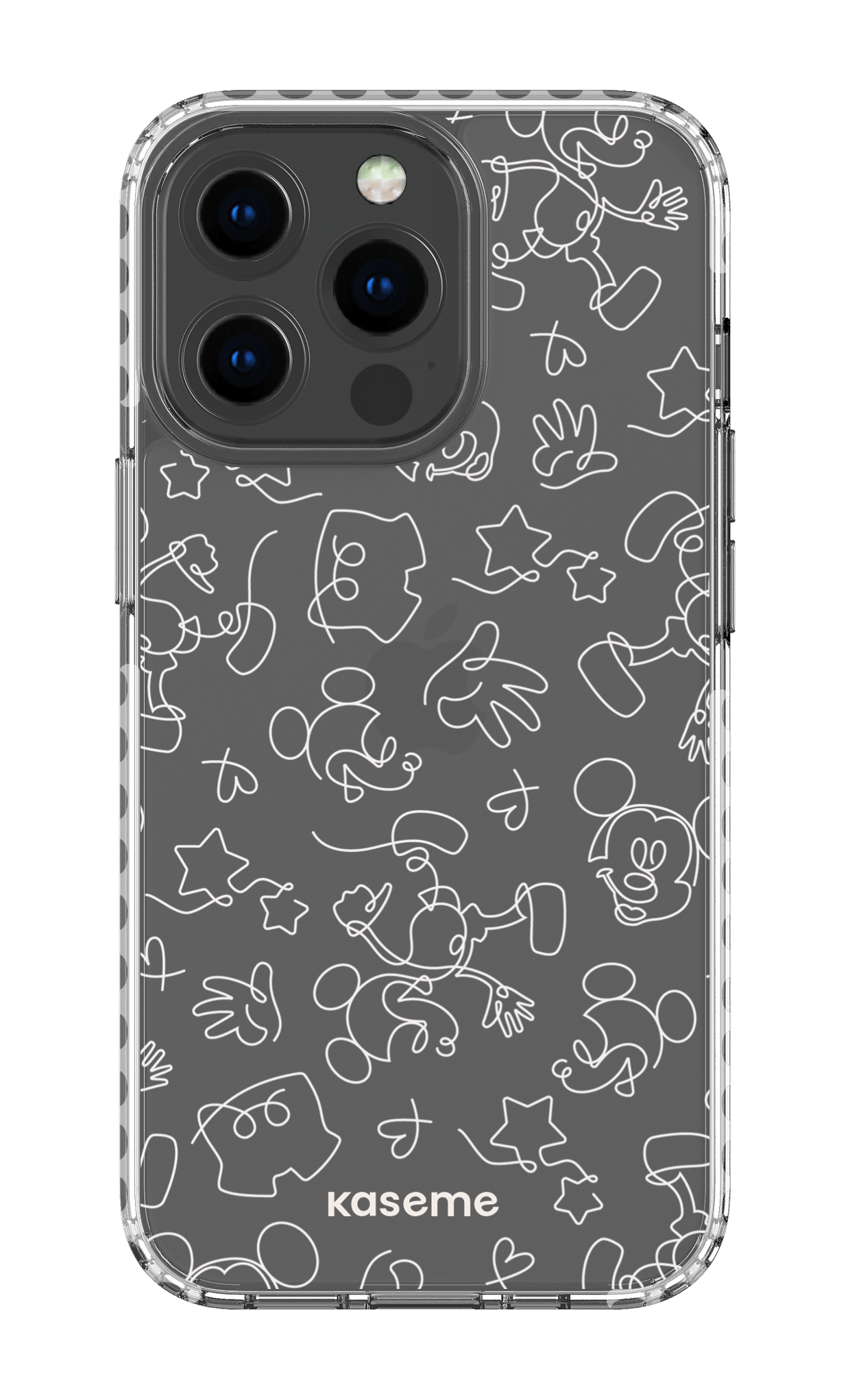 Doodle Clear Case - iPhone 13 Pro Clear Case - White