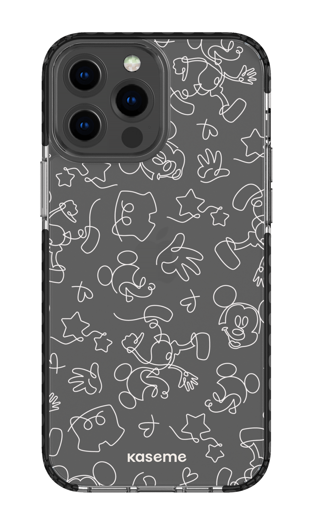 Doodle Clear Case - iPhone 13 Pro Max Clear Case - Black