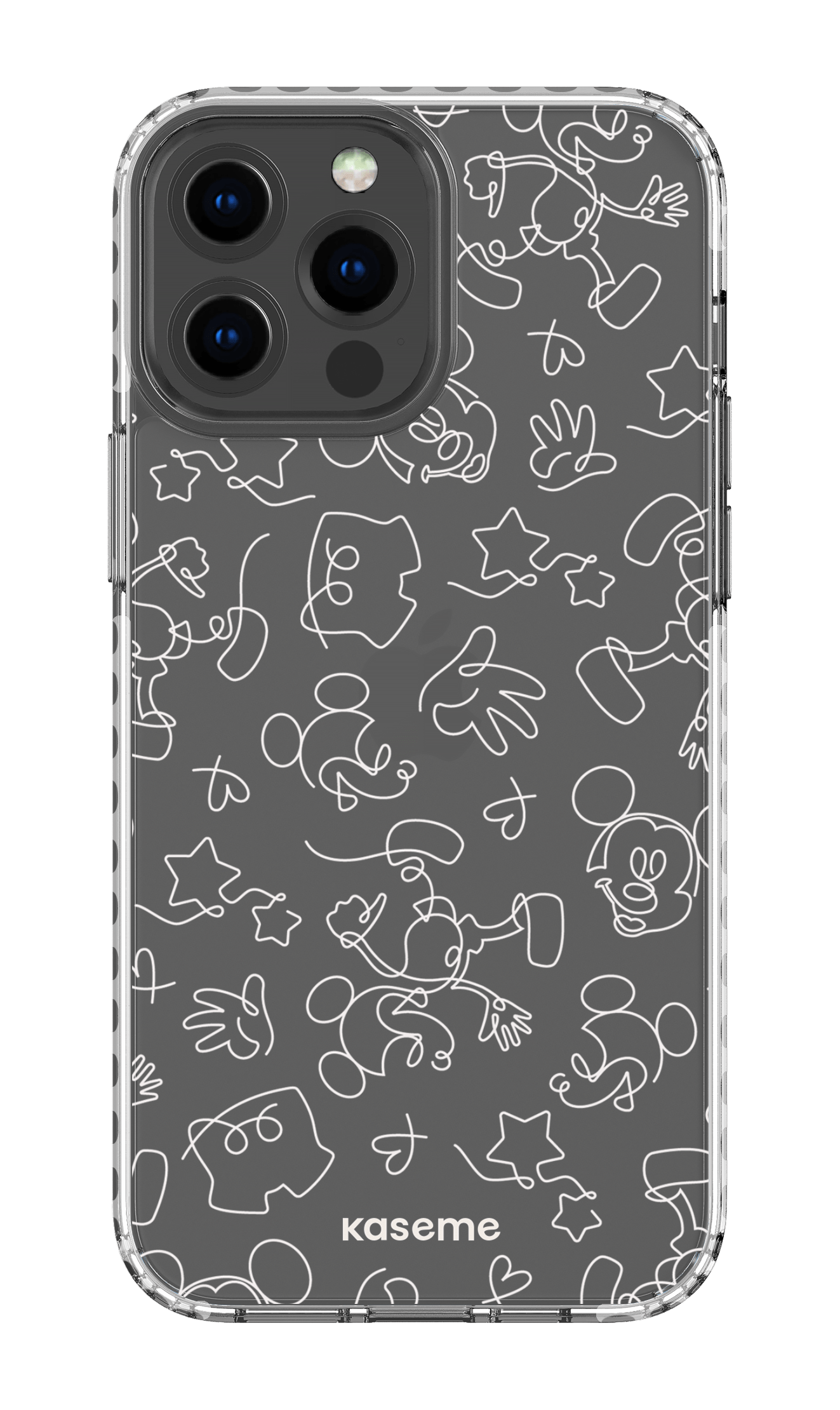 Doodle Clear Case - iPhone 13 Pro Max Clear Case - White