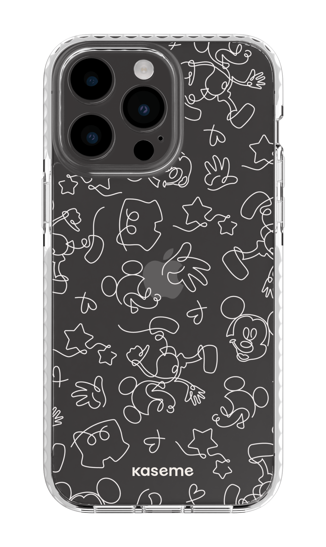 Doodle Clear Case - iPhone 14 Pro Max Clear Case White