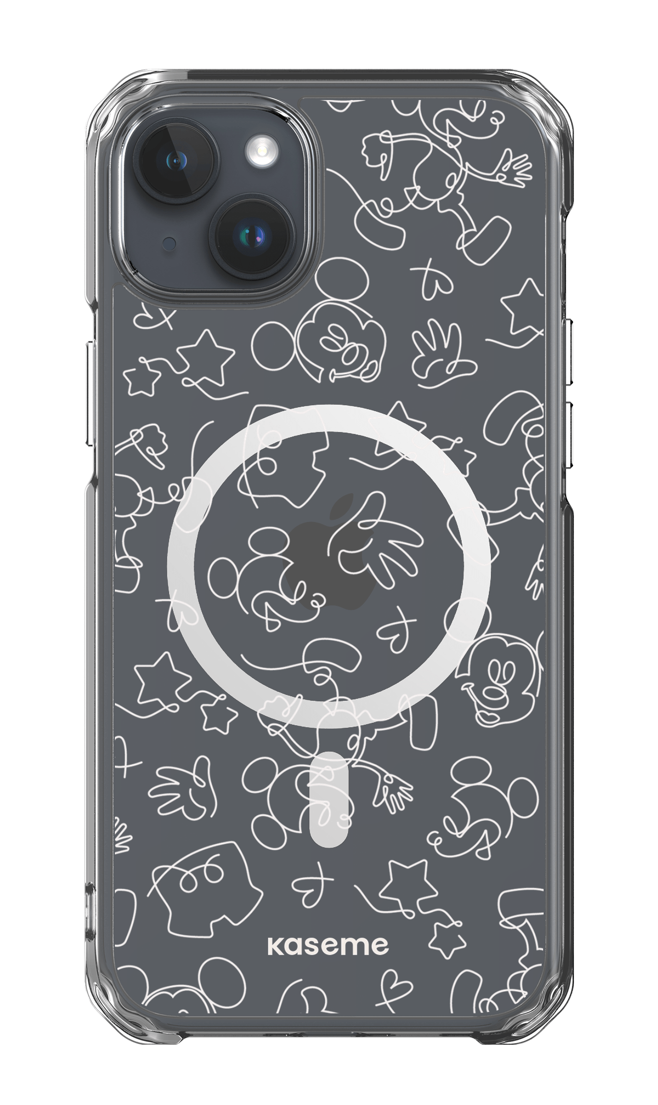 Doodle Clear Case - iPhone 15 Plus Clear Case - Magsafe
