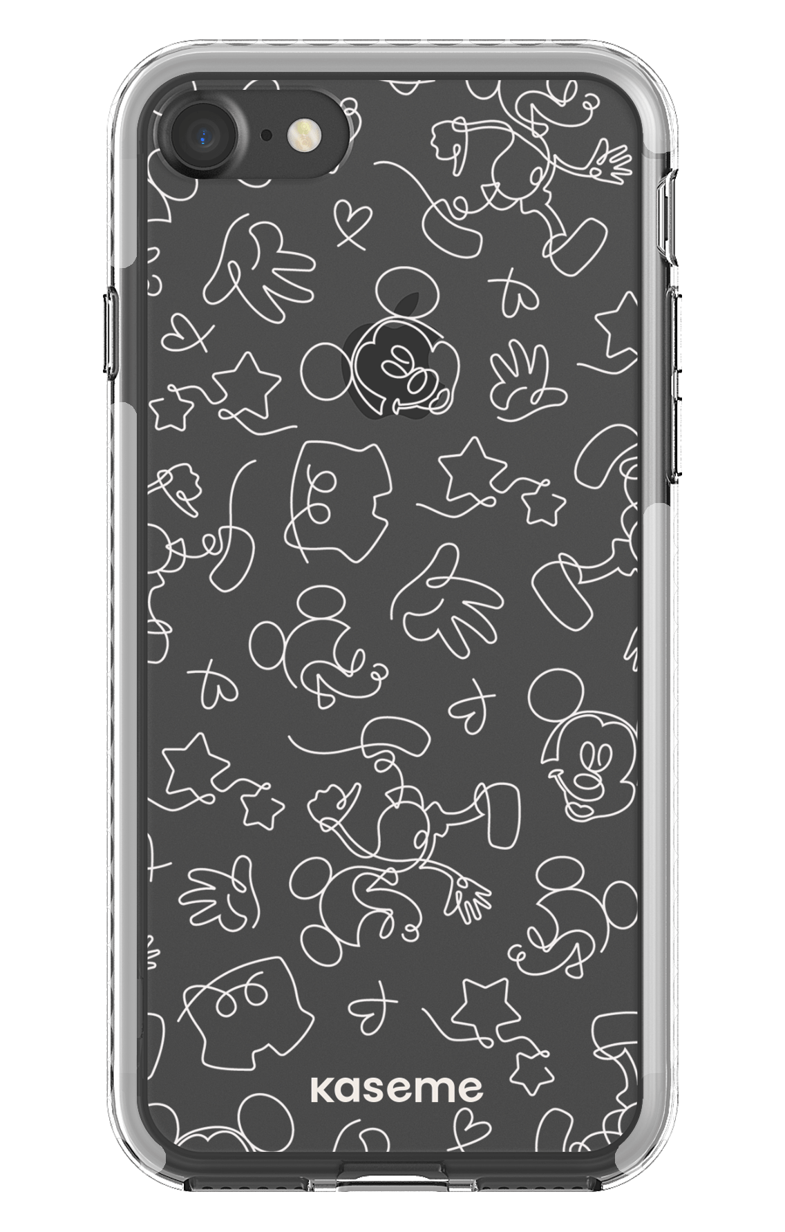 Doodle Clear Case - iPhone 7 Clear case - White