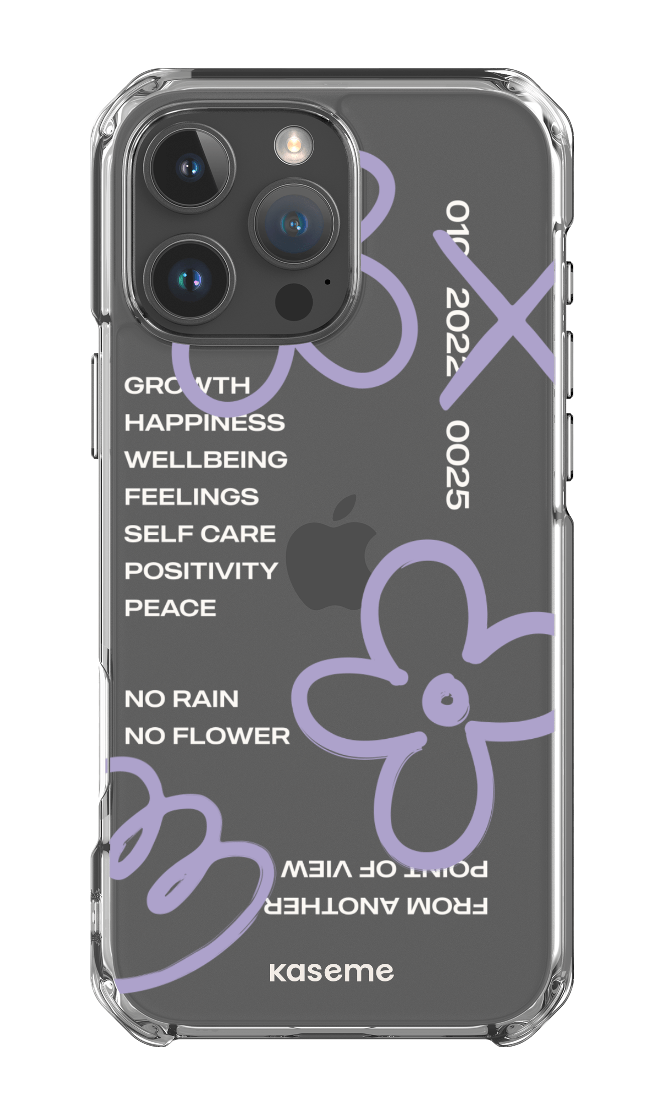 Feelings purple clear case -