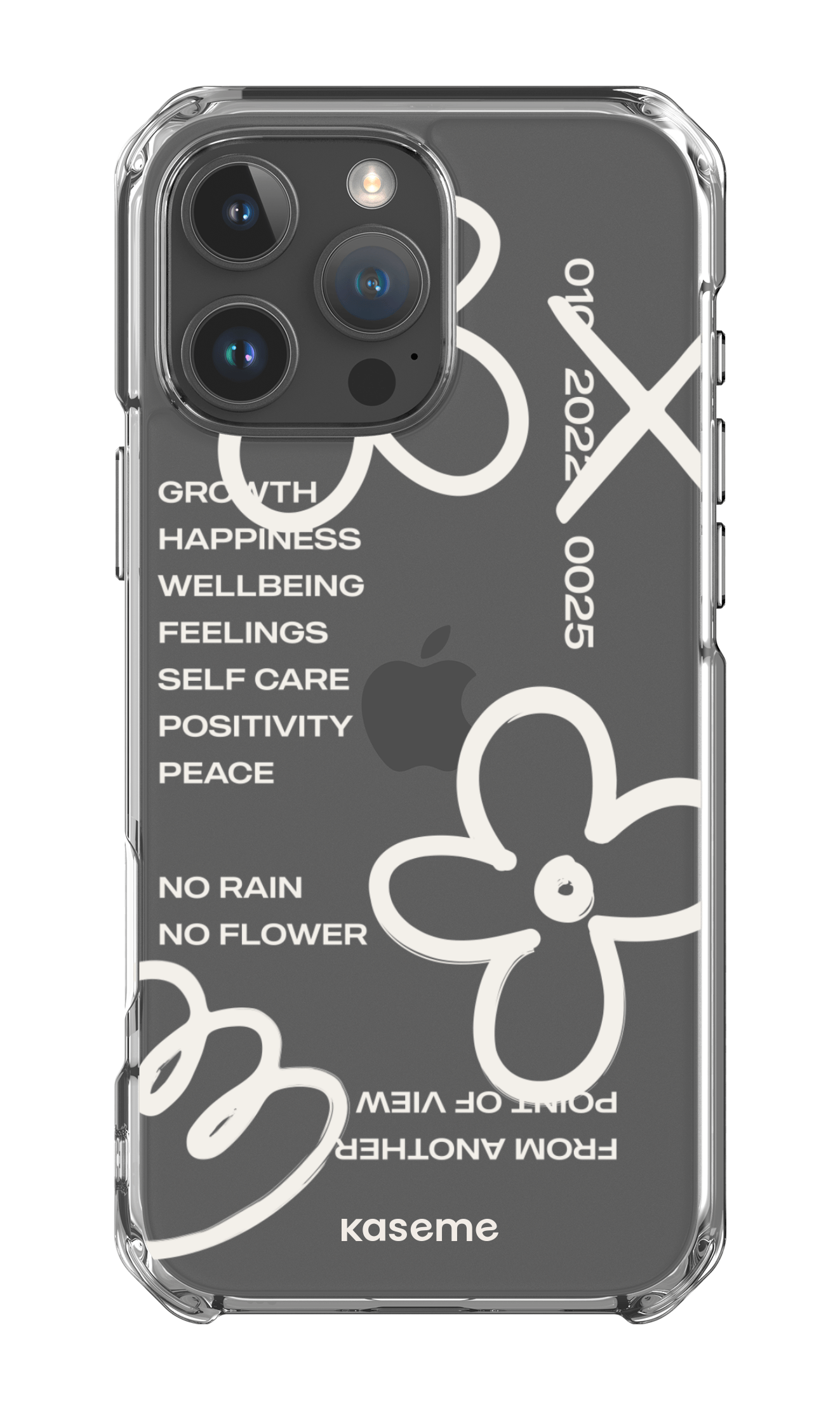 Feelings white clear case -