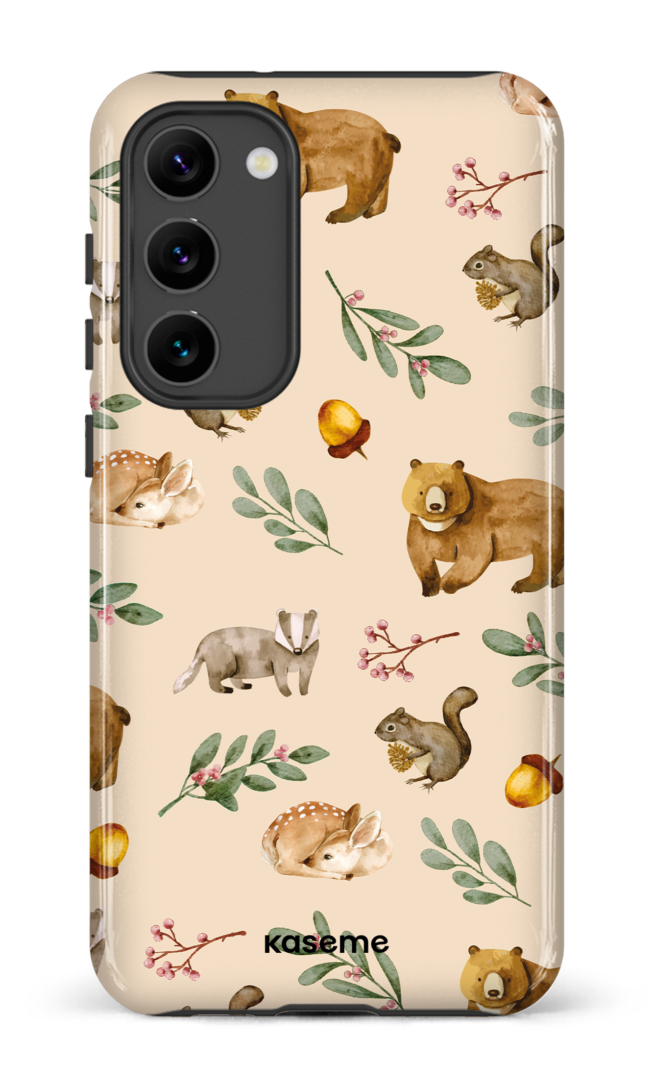 Galaxy S23 Plus Tough Gloss Furry Forest Beige -