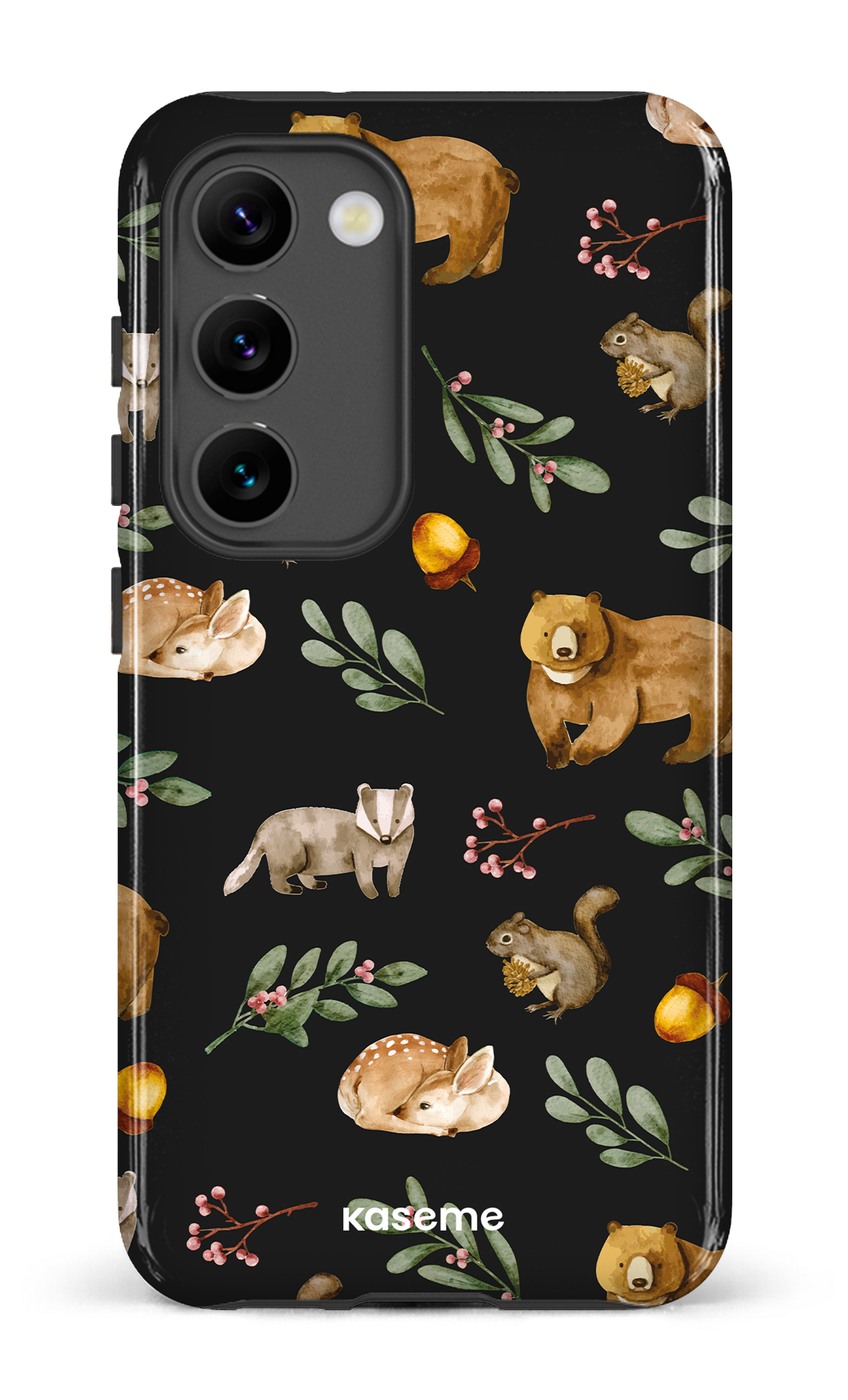 Galaxy S23 Tough Gloss Furry Forest -