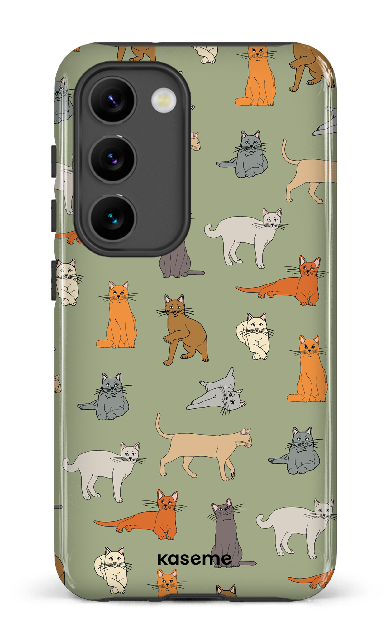 Galaxy S23 Tough Gloss Kitty green -