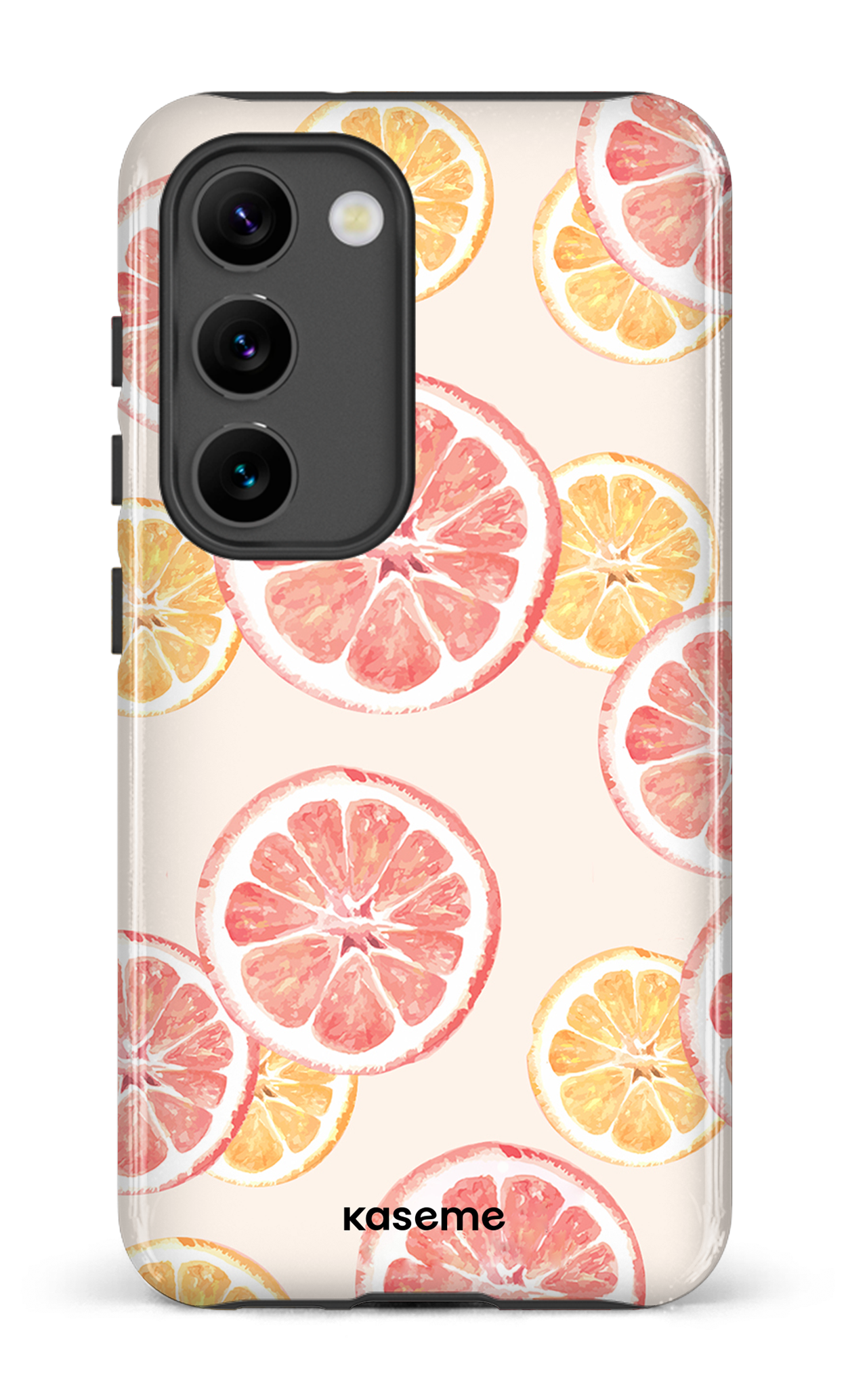 Galaxy S23 Tough Gloss Pink lemonade beige -