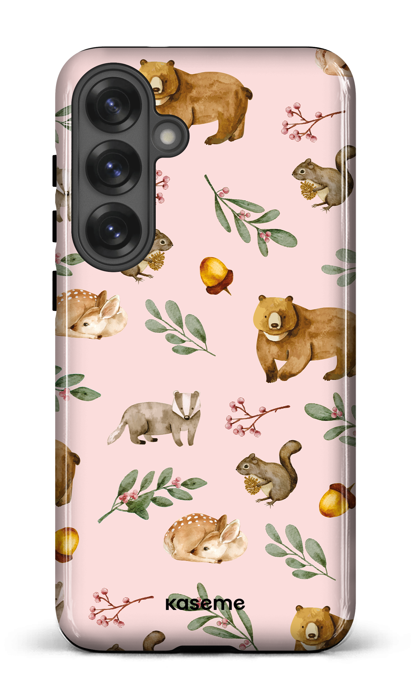 Galaxy S25 Plus Tough (Gloss) Furry Forest Pink -