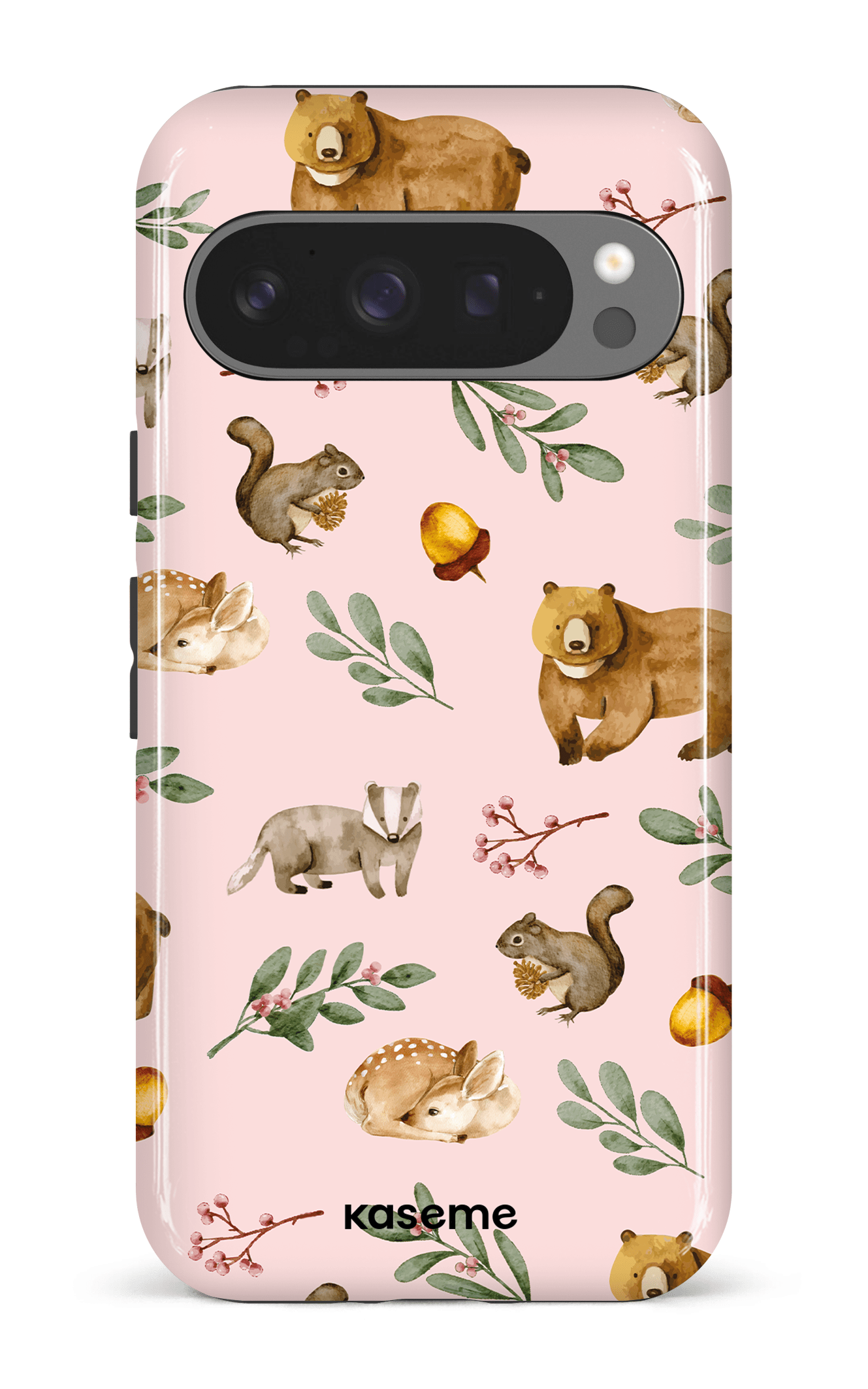 Google Pixel 9 Pro Impact (Gloss) Furry Forest Pink -