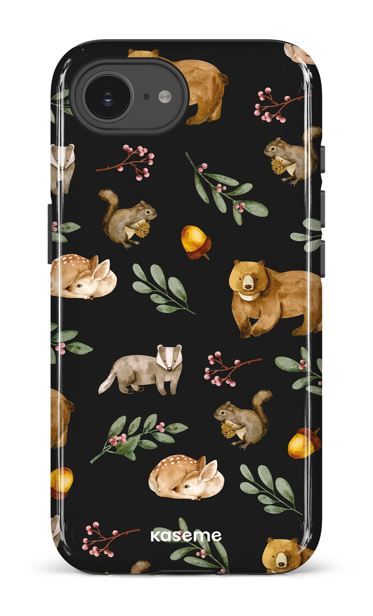 IPhone 16 E Impact Case Furry Forest -