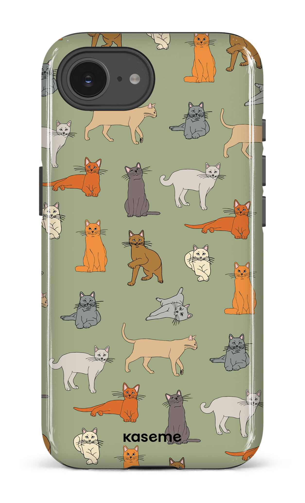 IPhone 16 E Impact Case Kitty green -
