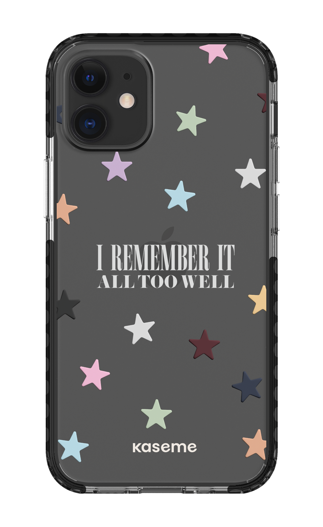 It Was Rare Clear Case - iPhone 12 Mini Clear Case - Black