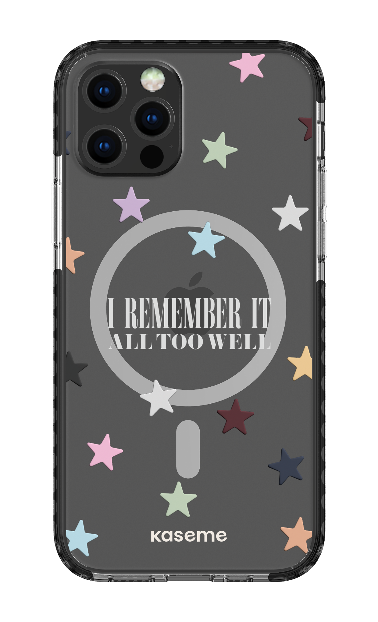 It Was Rare Clear Case - iPhone 12 Pro Clear Case Magsafe - Black