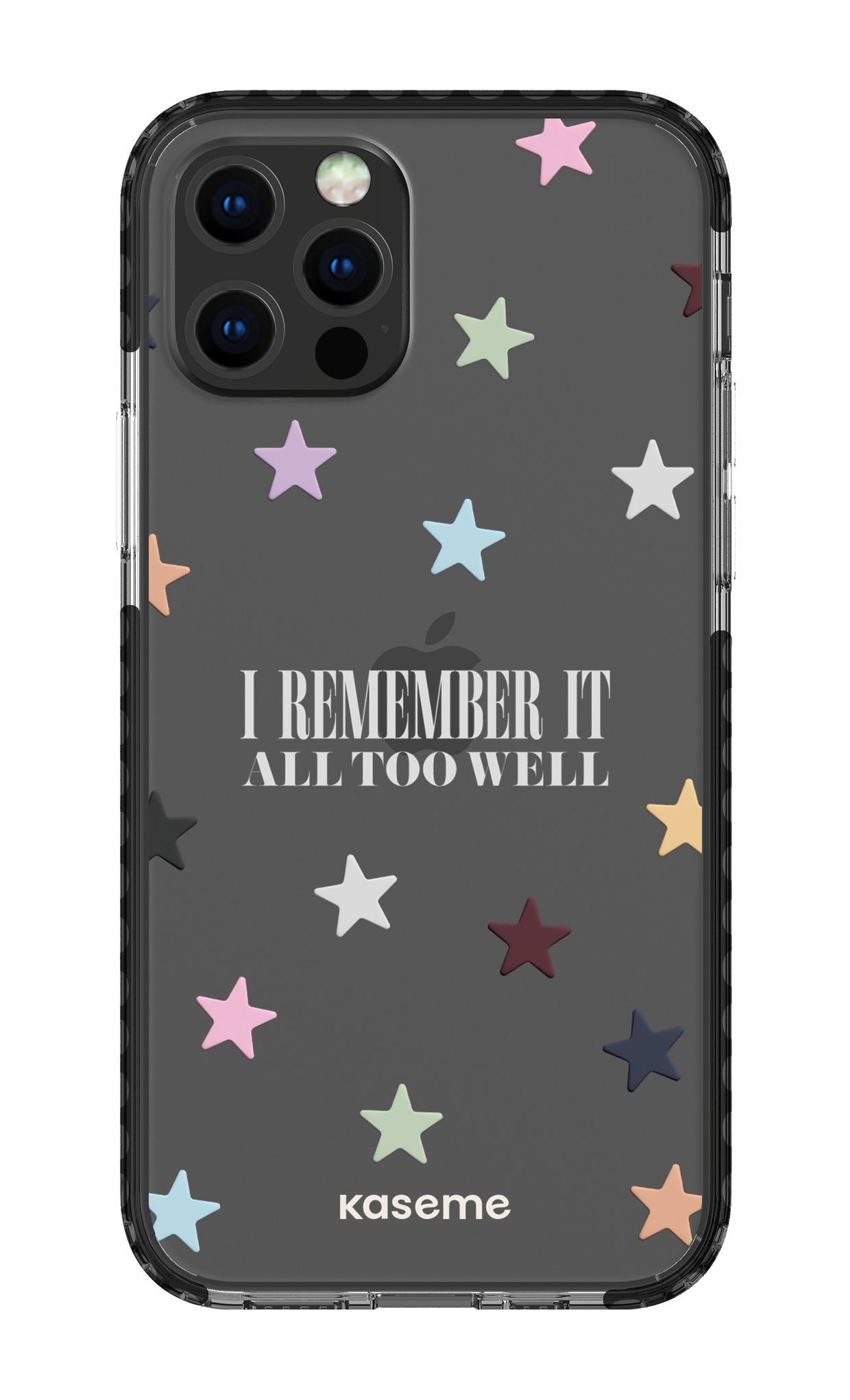 It Was Rare Clear Case - iPhone 12 pro Clear Case Black