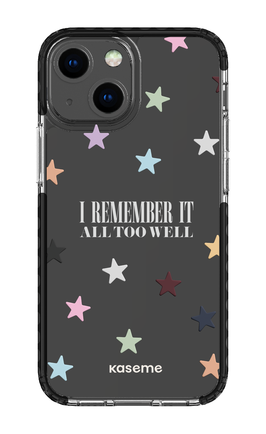 It Was Rare Clear Case - iPhone 13 Mini Clear Case - Black