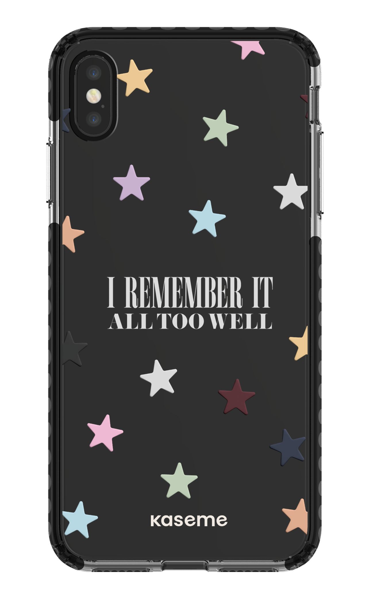 It Was Rare Clear Case - iPhone XS Max Clear Case - Black