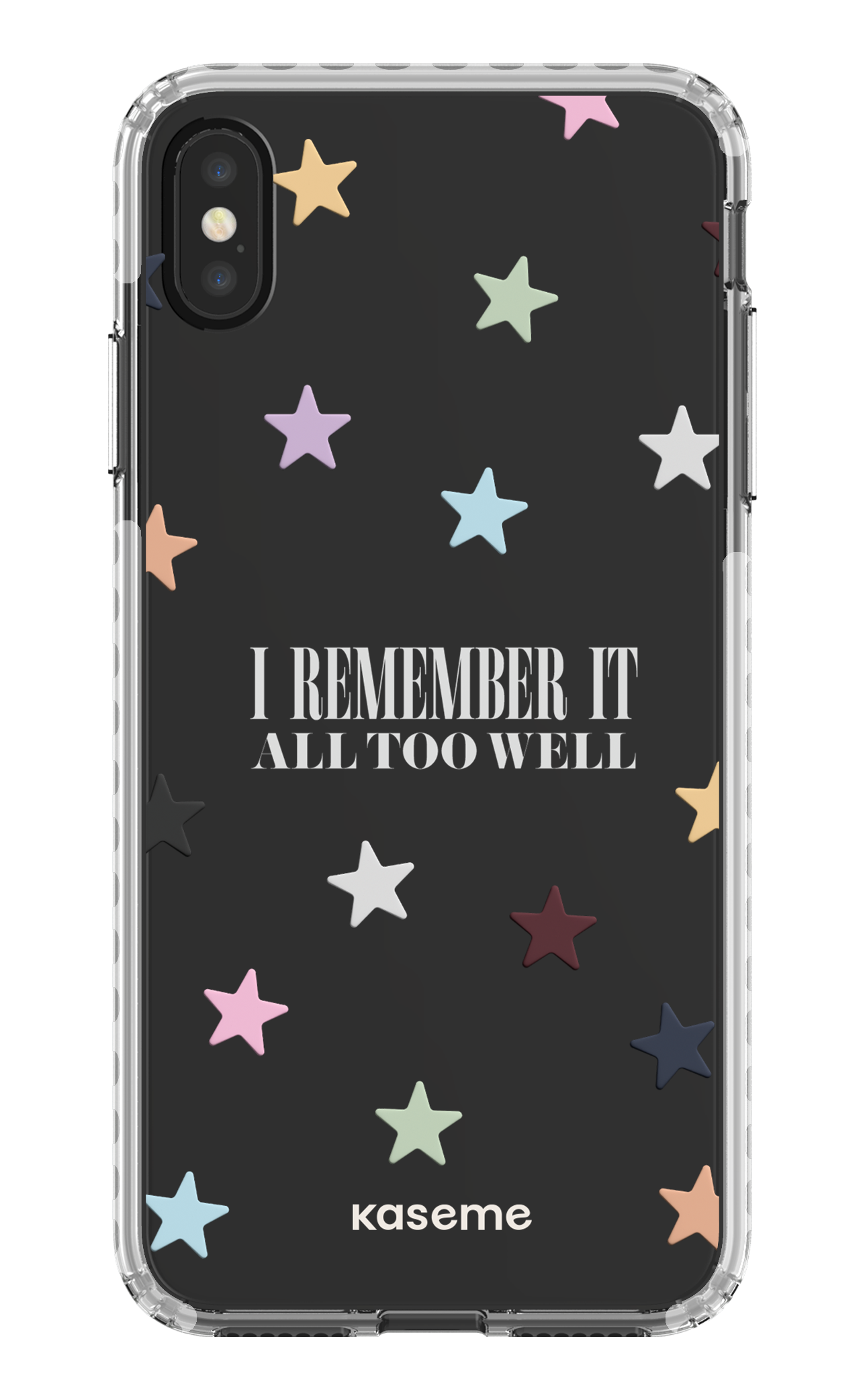 It Was Rare Clear Case - iPhone XS Max Clear Case - White