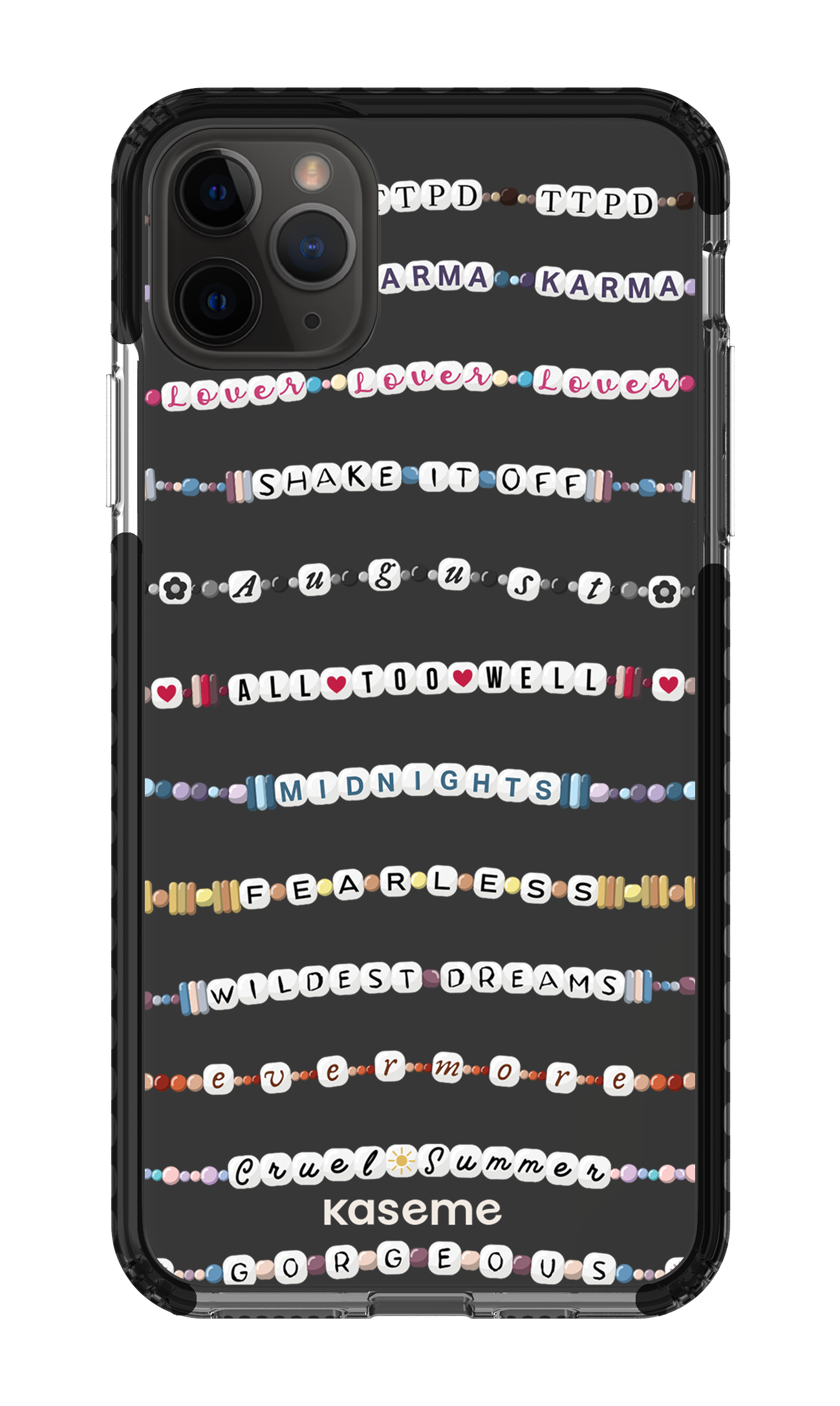 Love Story Clear Case - iPhone 11 Pro Max Clear Case - Black