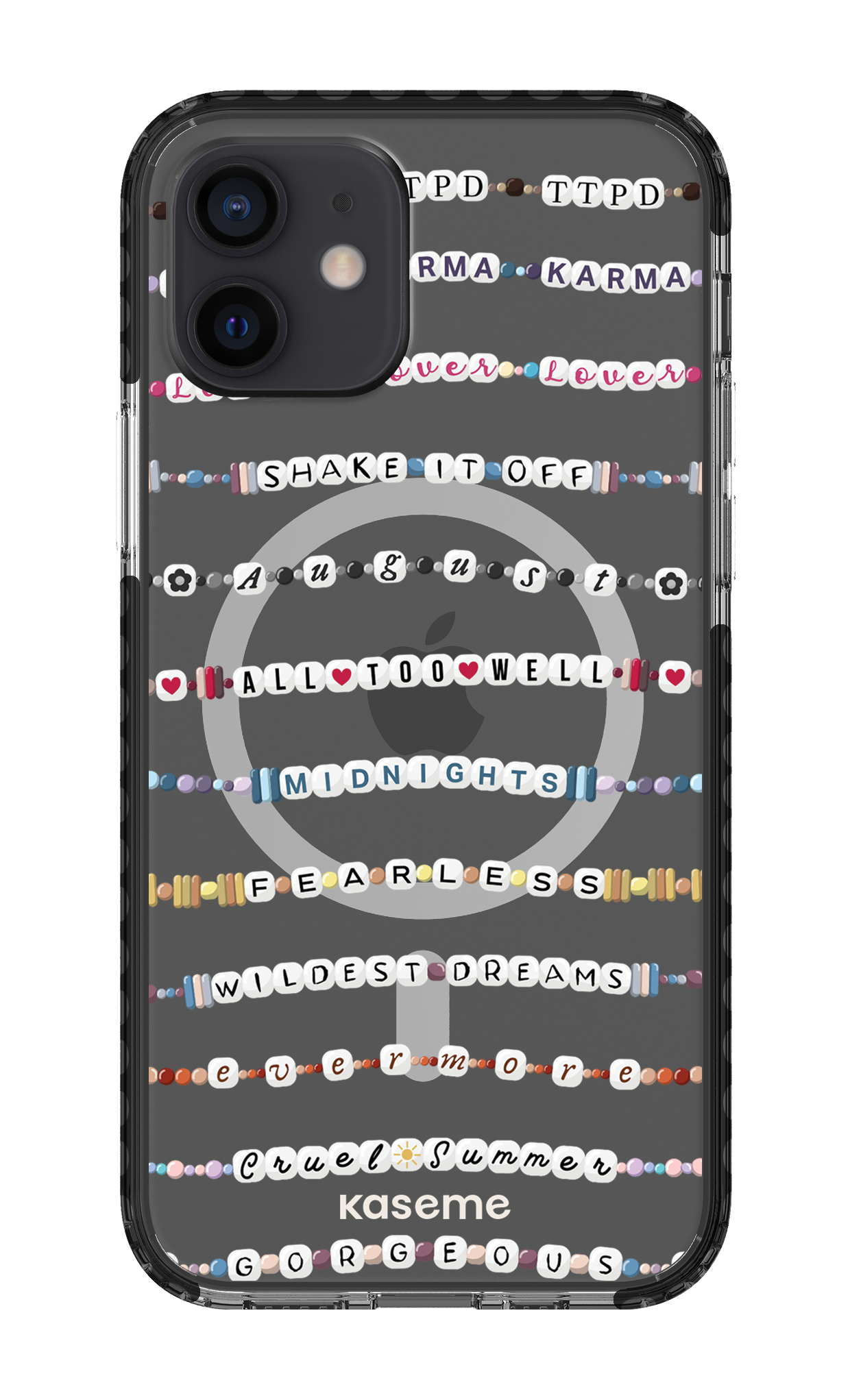 Love Story Clear Case - iPhone 12 Clear Case Magsafe - Black