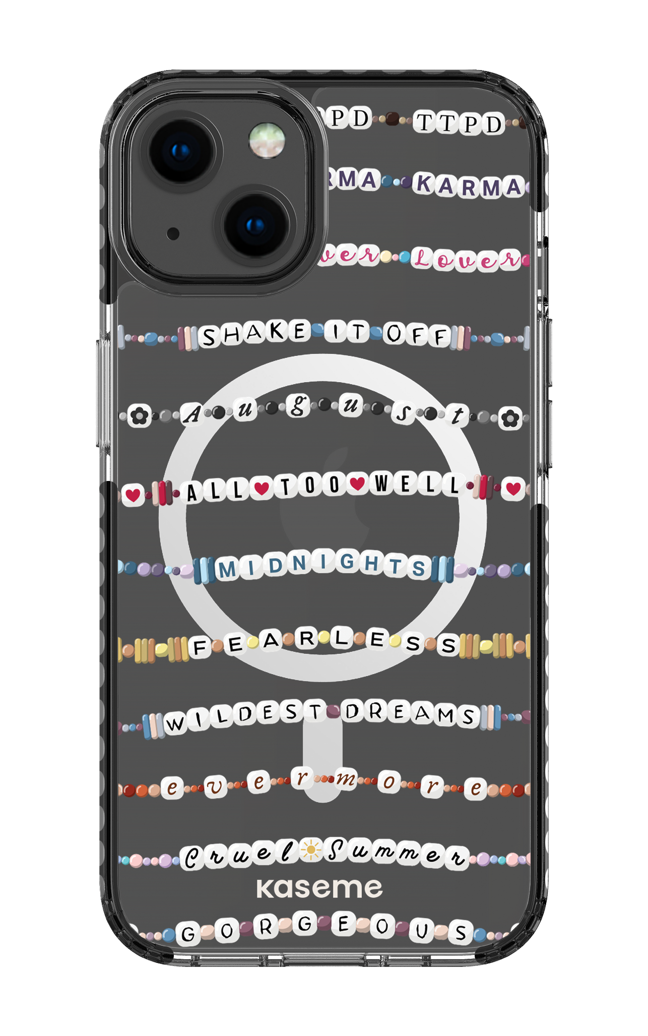 Love Story Clear Case - iPhone 13 Clear Case Magsafe - Black