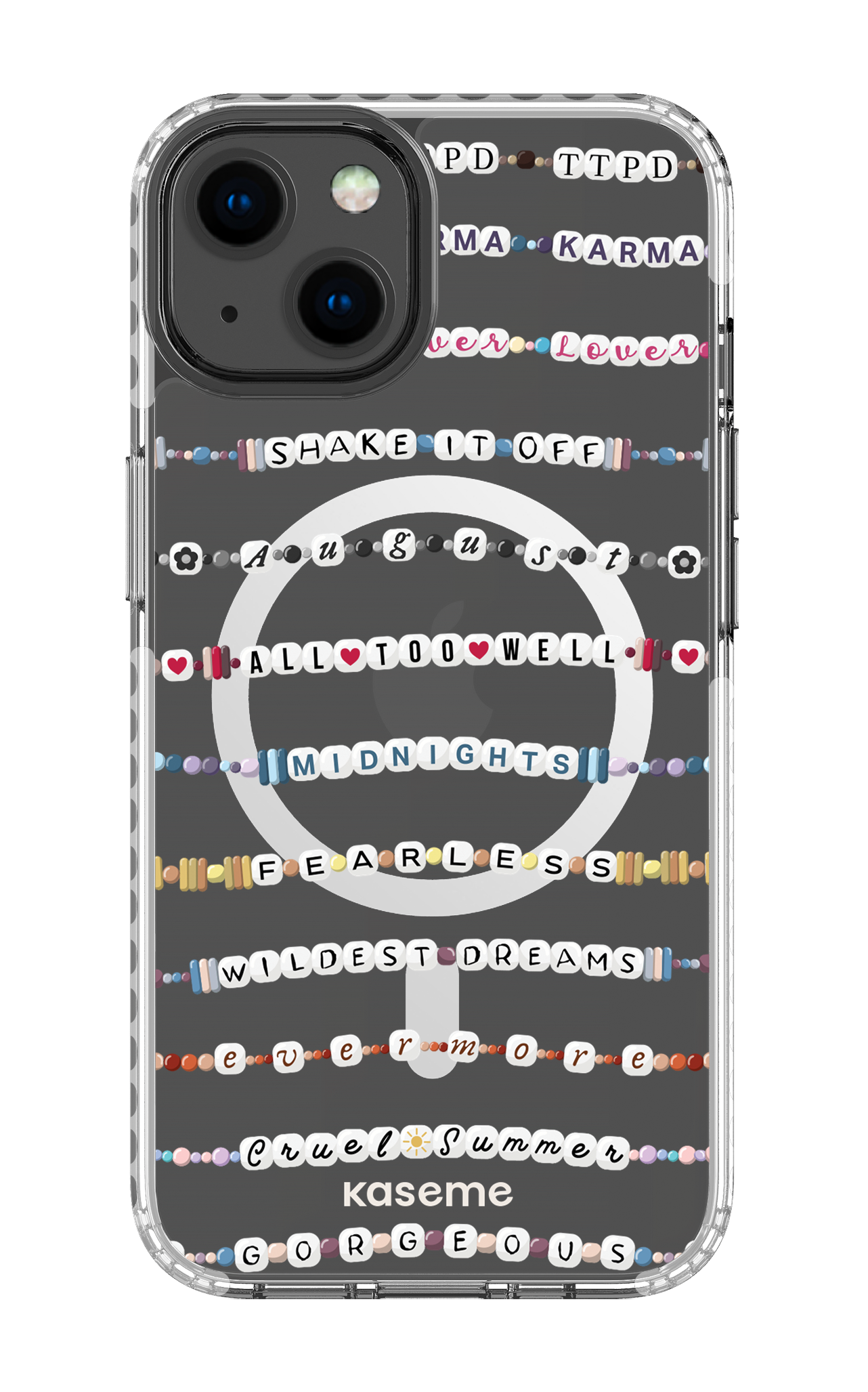 Love Story Clear Case - iPhone 13 Clear Case Magsafe - White