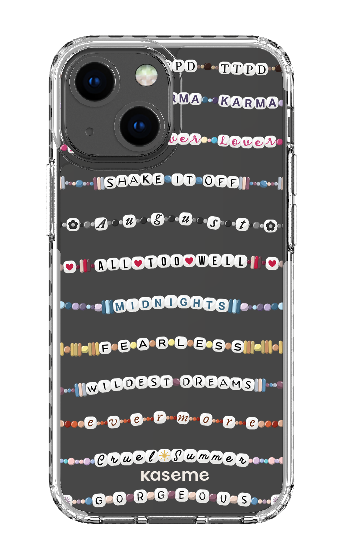 Love Story Clear Case - iPhone 13 Mini Clear Case - White