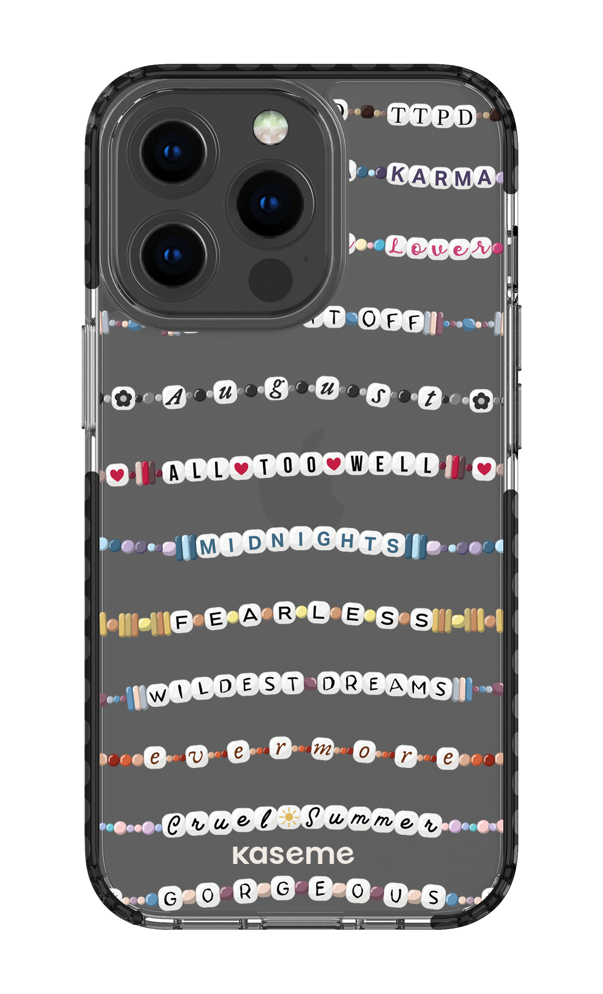 Love Story Clear Case - iPhone 13 Pro Clear Case - Black