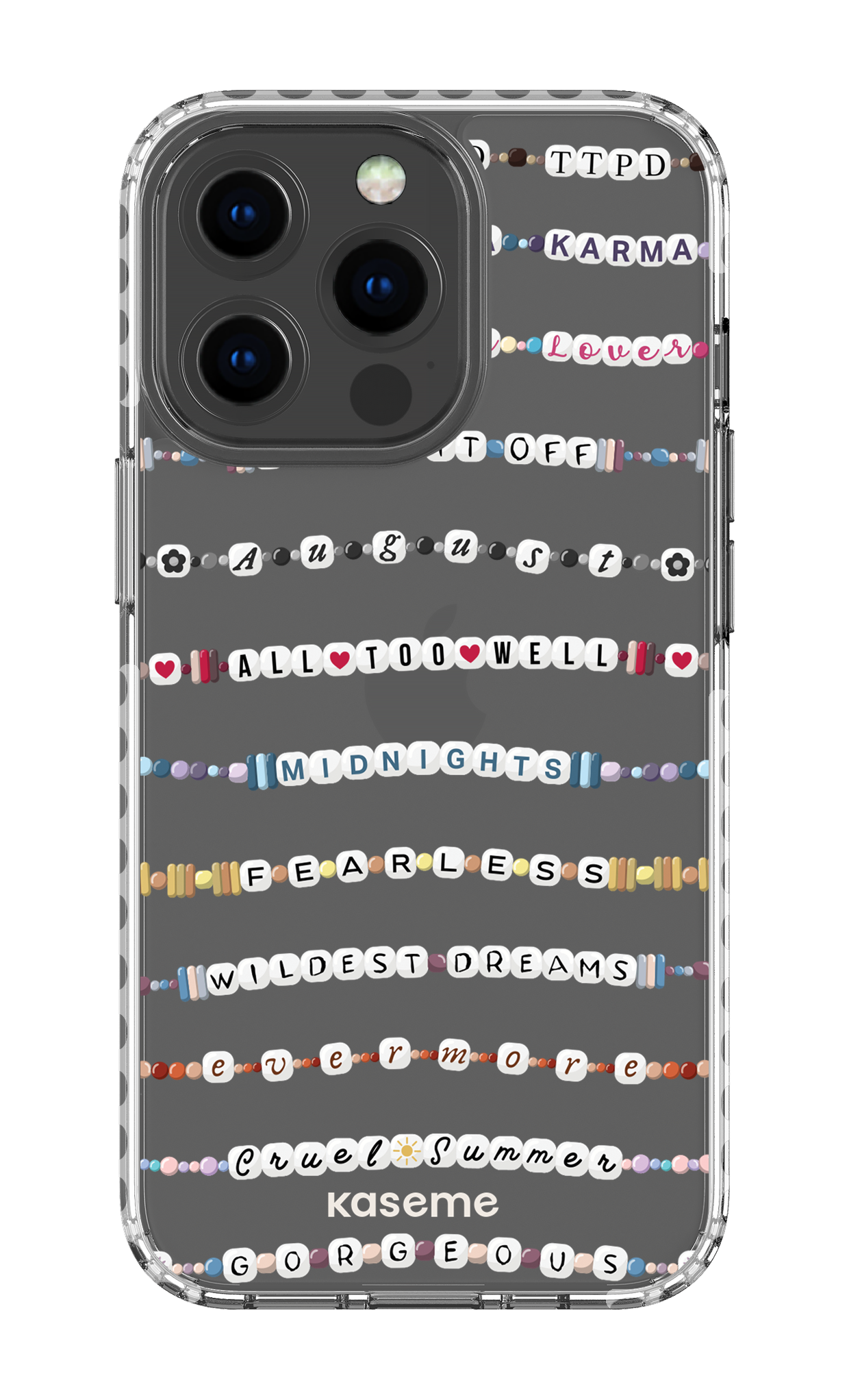 Love Story Clear Case - iPhone 13 Pro Clear Case - White