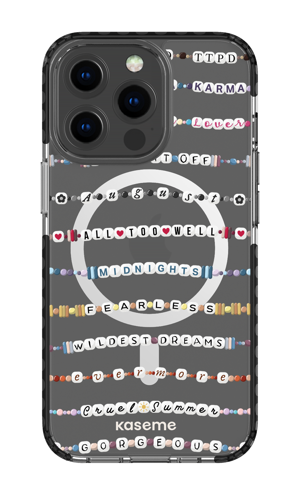 Love Story Clear Case - iPhone 13 Pro Clear Case Magsafe - Black