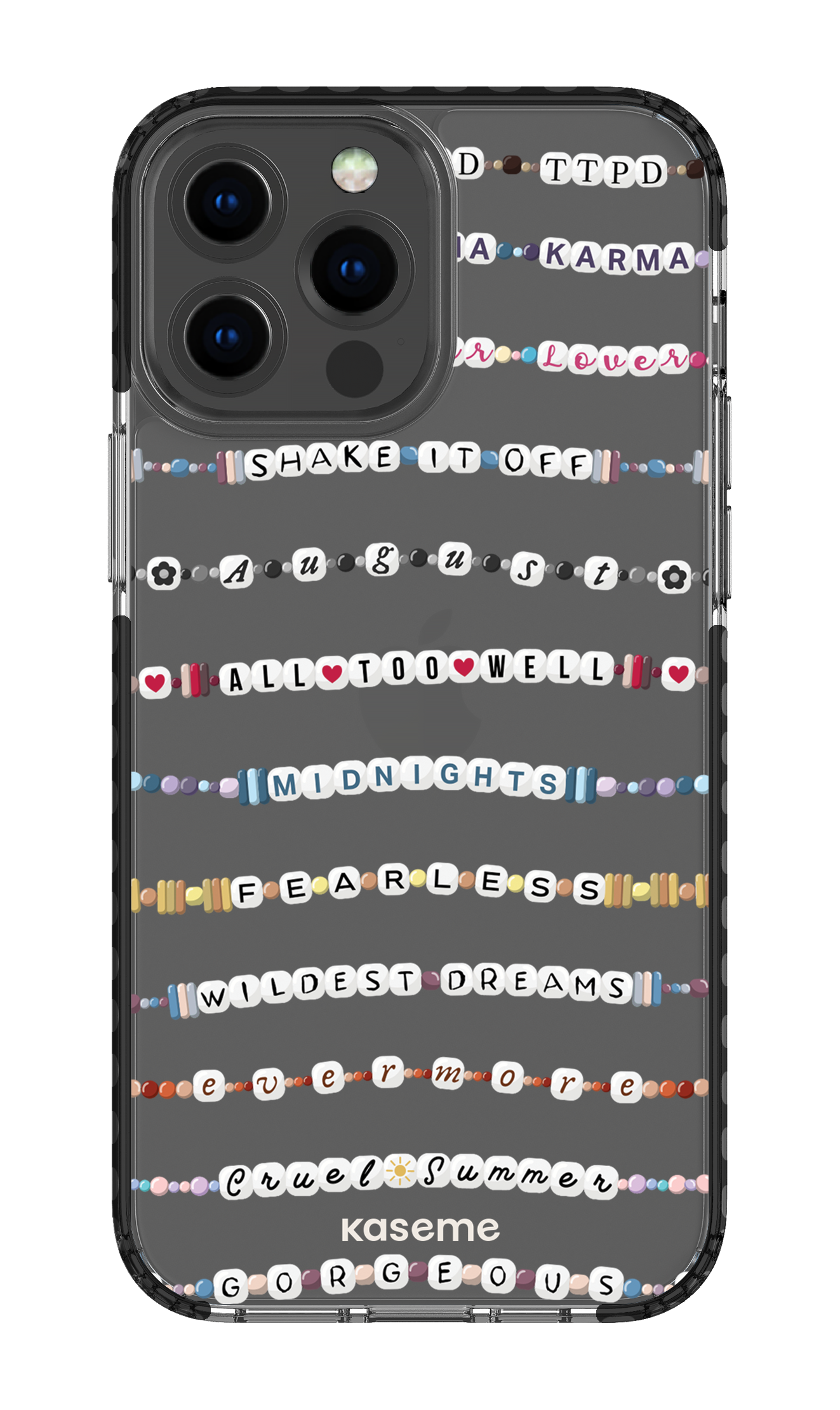 Love Story Clear Case - iPhone 13 Pro Max Clear Case - Black